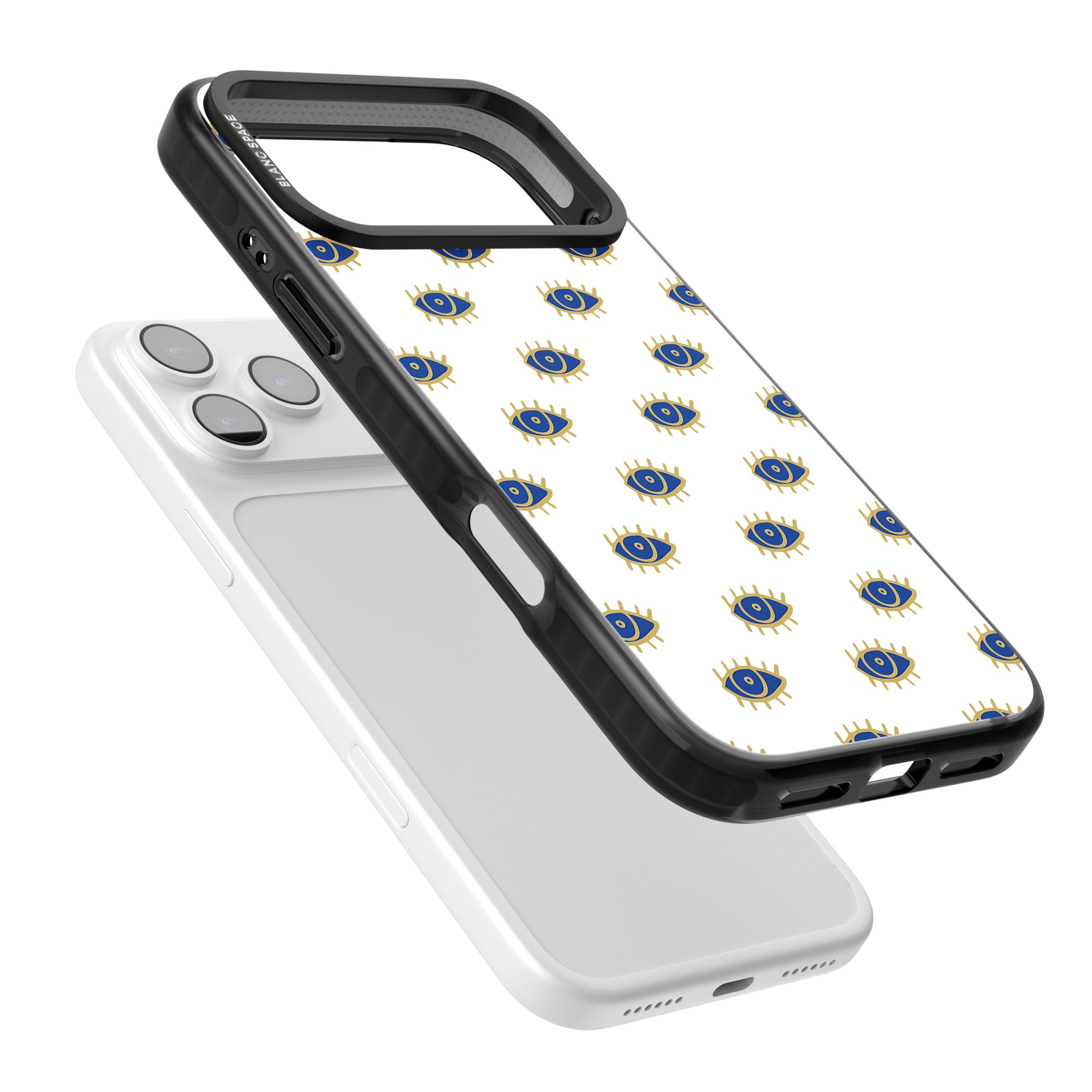 Gold Eye Pattern iPhone 17 Pro Max Impact Black Phone Case Colours