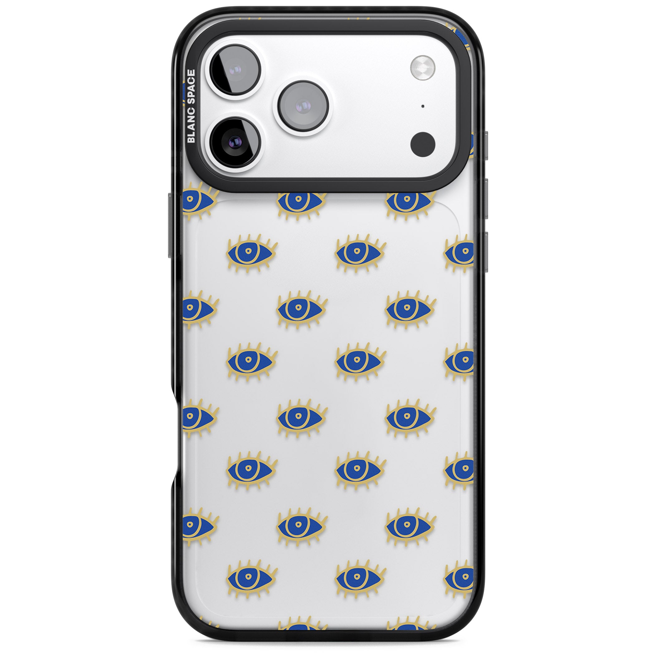 Psychedelic Eyes Pattern Classic iPhone 17 Pro Max Impact Black Phone Case