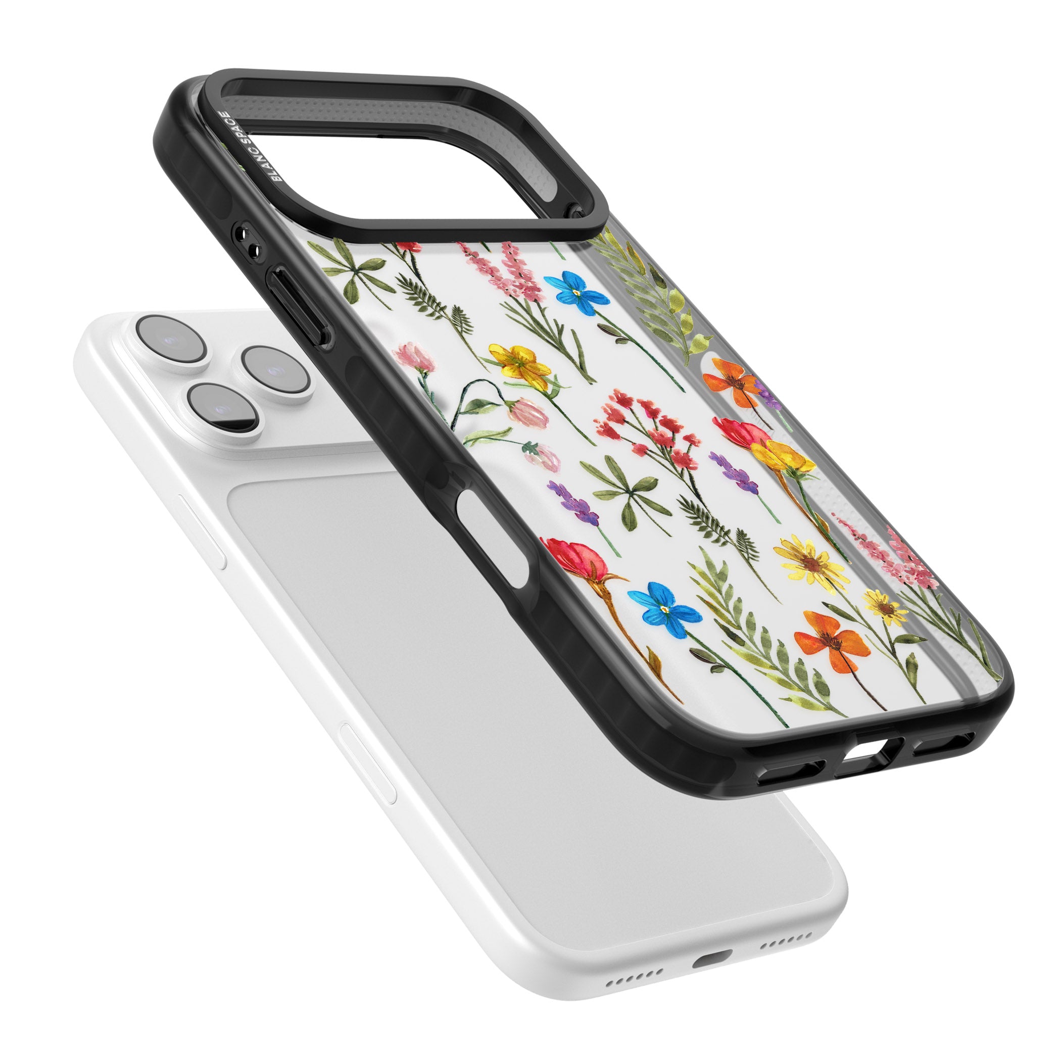 Spring Botanicals iPhone 17 Pro Max Impact Black Phone Case Colours