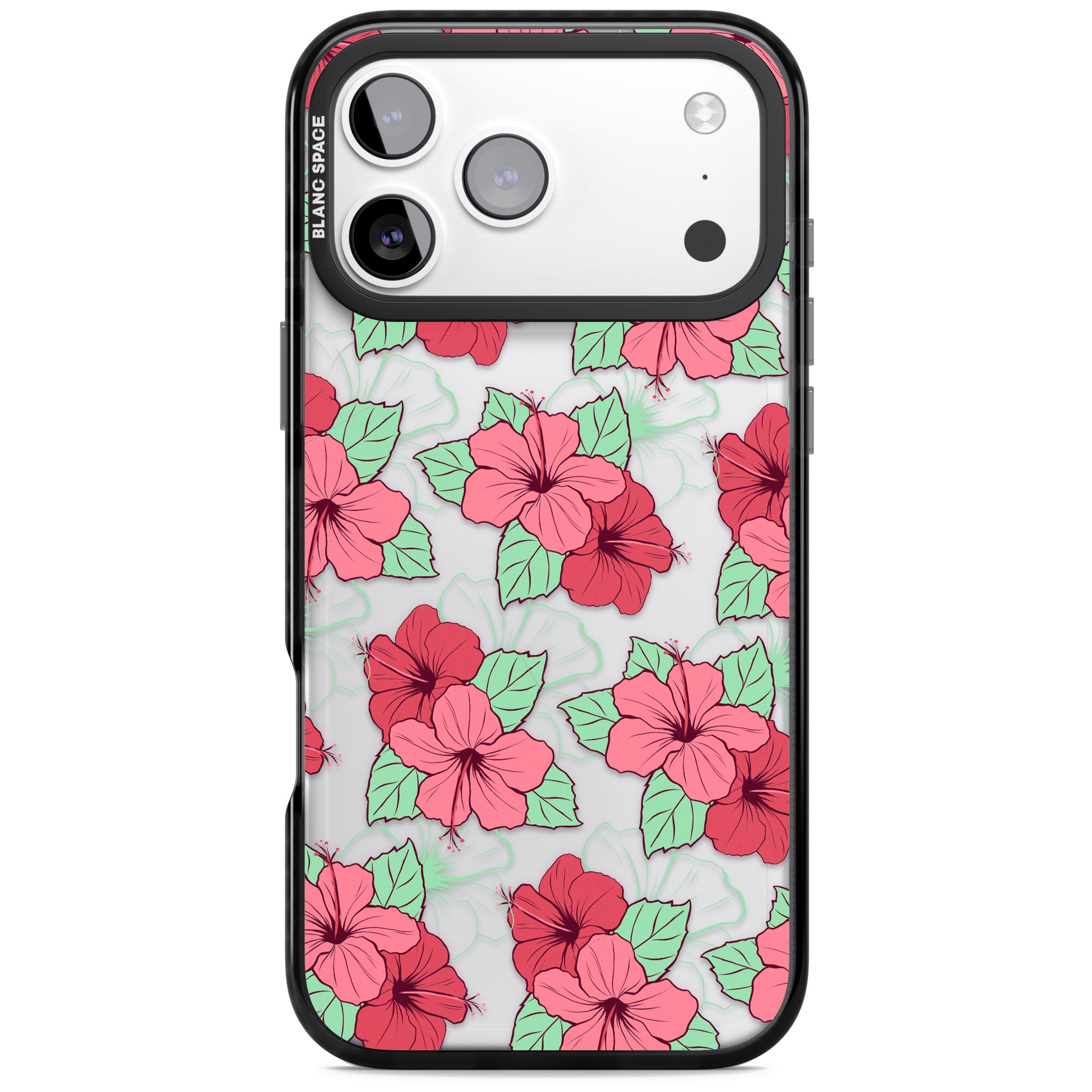 Pink Peony iPhone 17 Pro Max Impact Black Phone Case