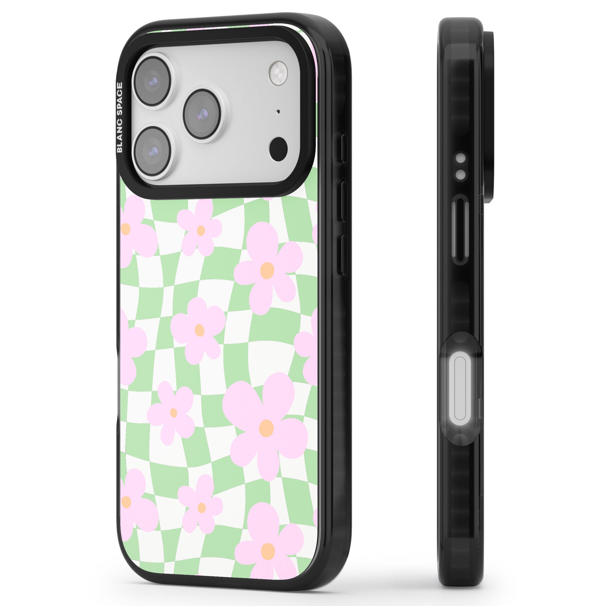 Spring Picnic iPhone 17 Pro Max Impact Black Phone Case Side Profile