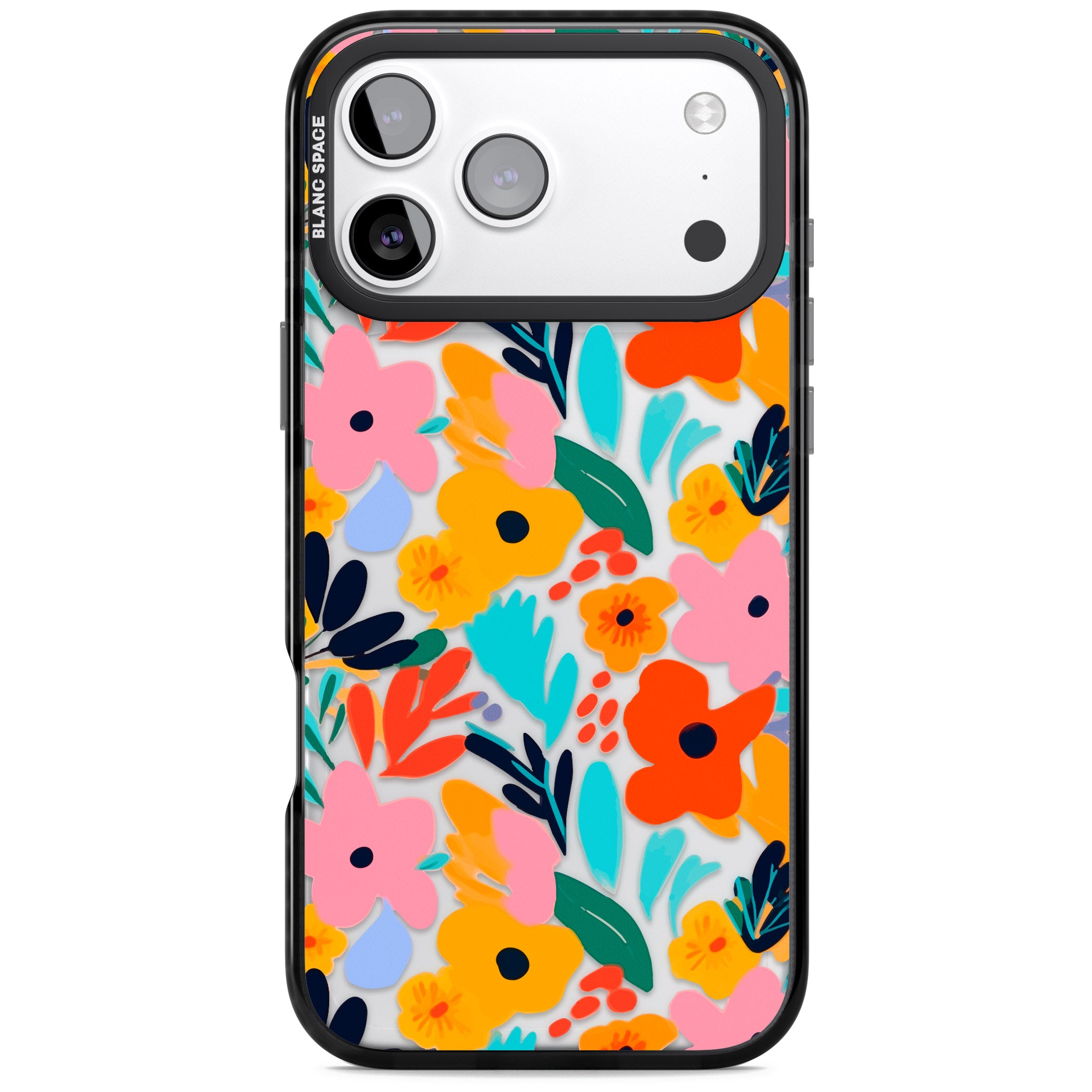 Floral Fiesta iPhone 17 Pro Max Impact Black Phone Case