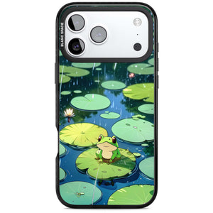Frog In Lily Pond