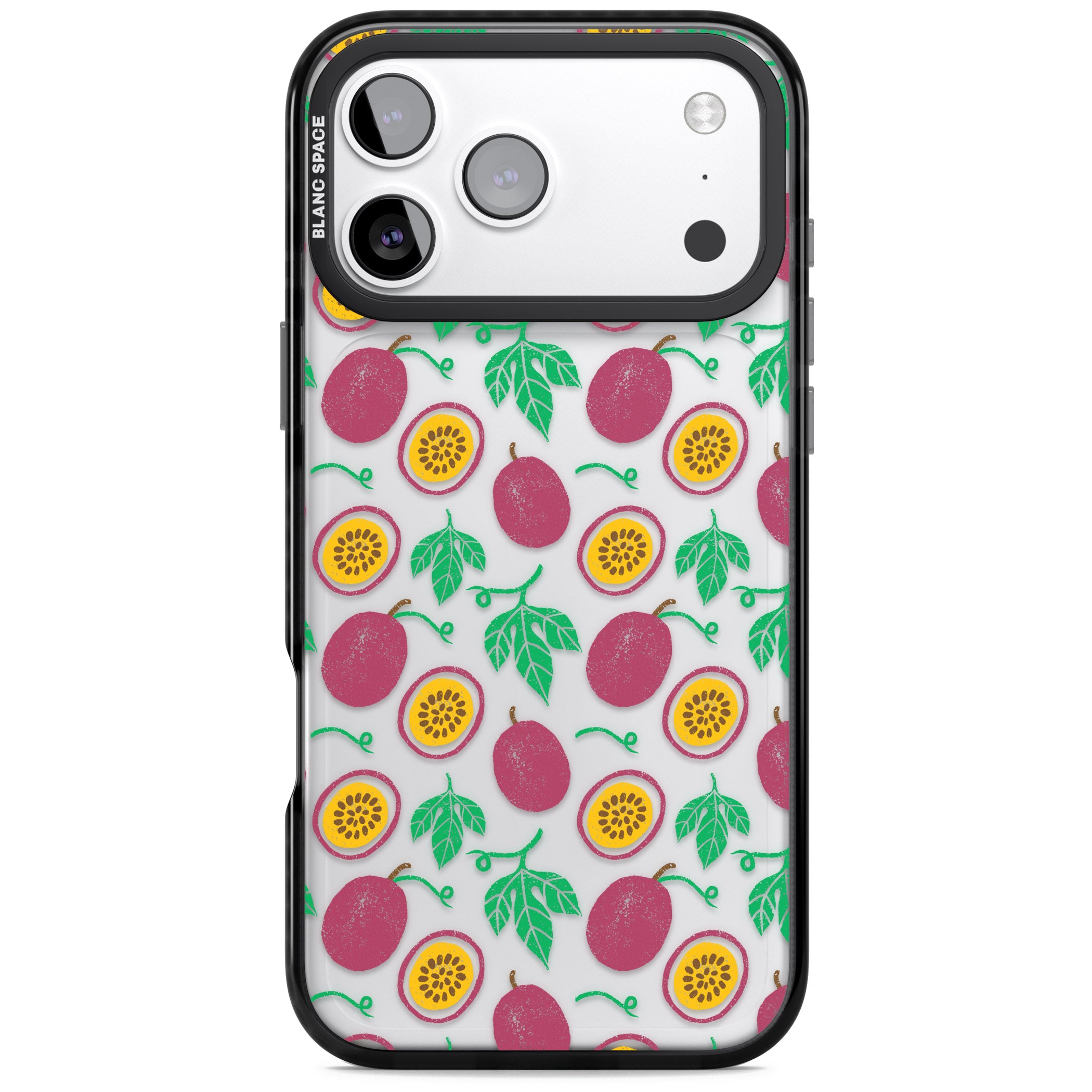 Passion Fruit Paradise iPhone 17 Pro Max Impact Black Phone Case