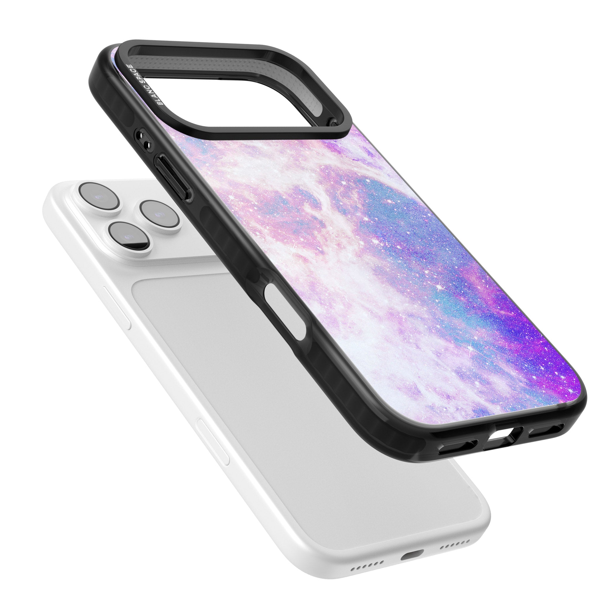 Pastel Galaxy iPhone 17 Pro Max Impact Black Phone Case Colours