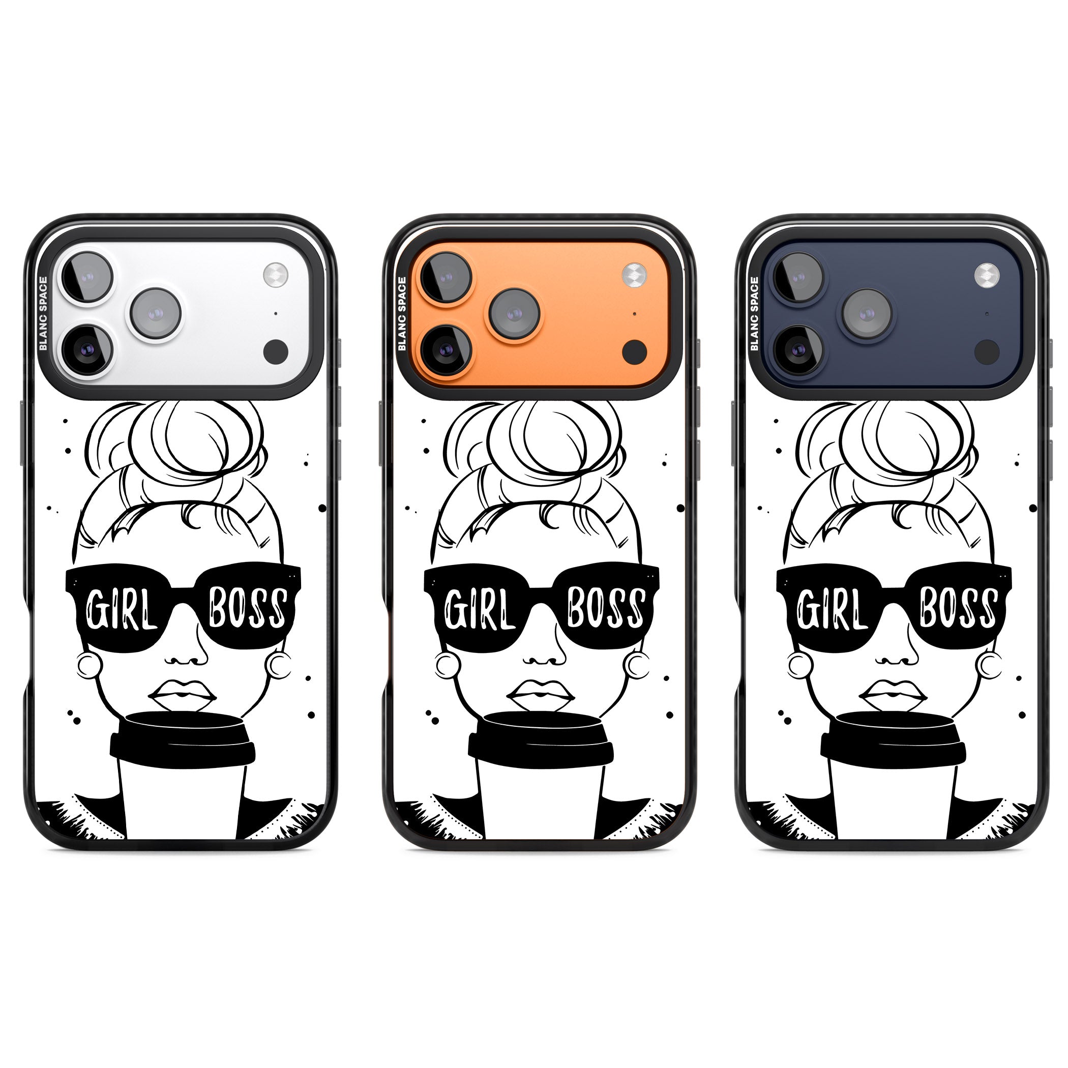Girl Boss iPhone 17 Pro Impact Black Phone Case APT Impact Protection