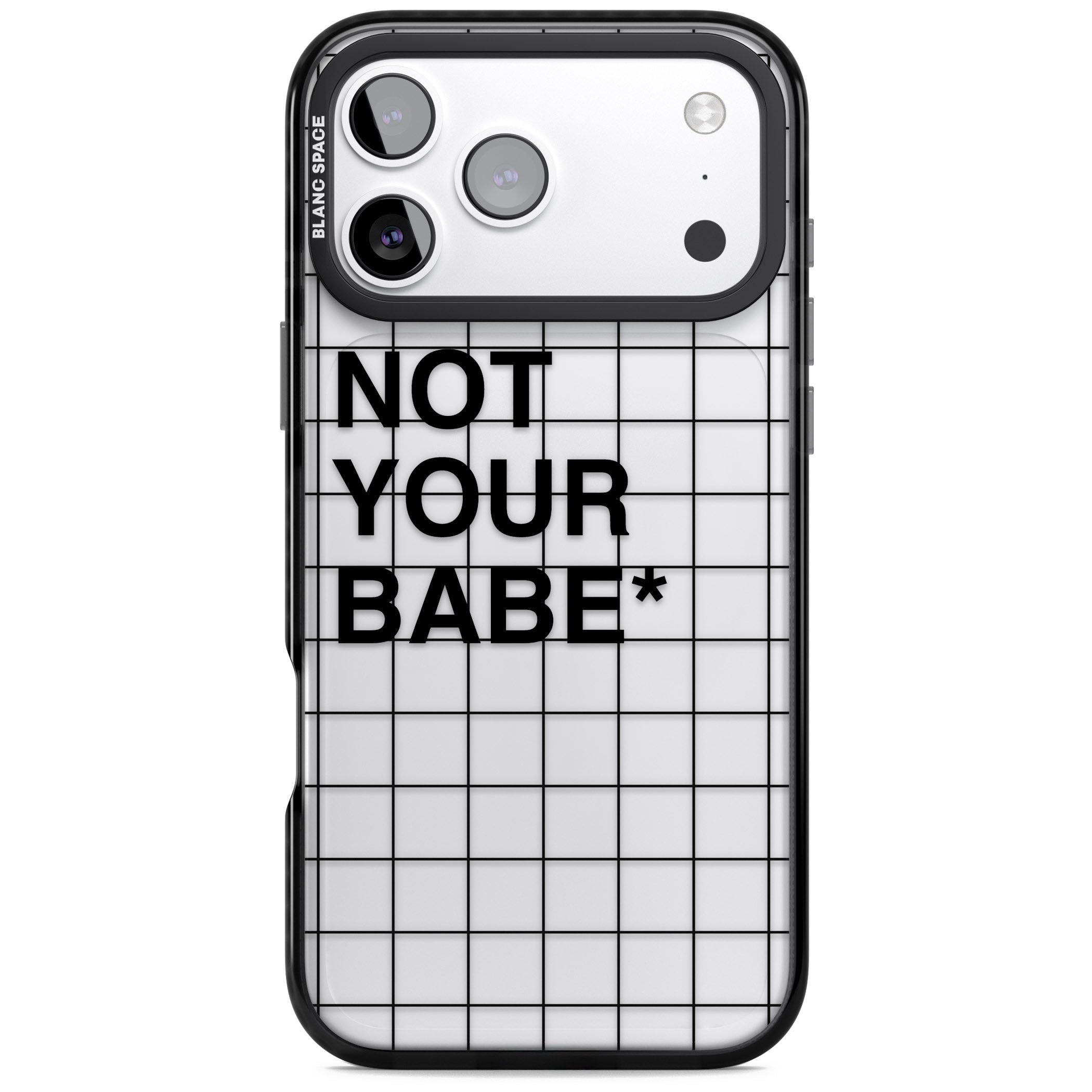 Not Your Babe iPhone 17 Pro Max Impact Black Phone Case