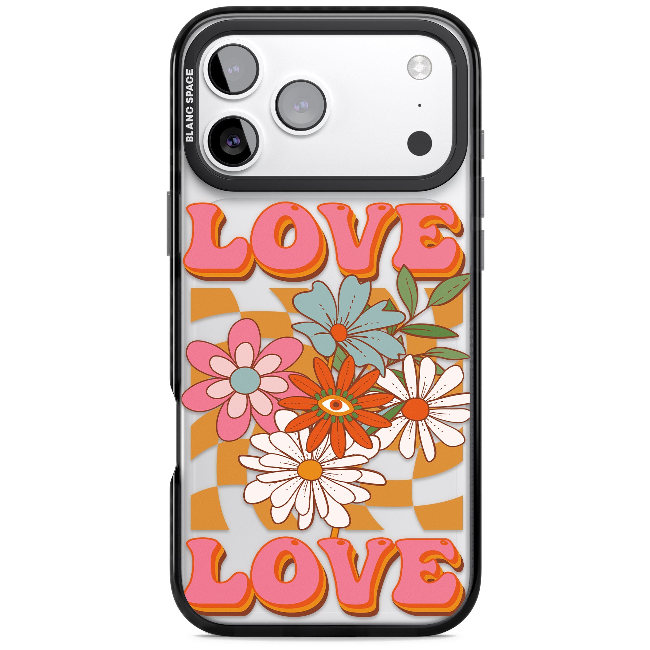 Love Bloom iPhone 17 Pro Max Impact Black Phone Case