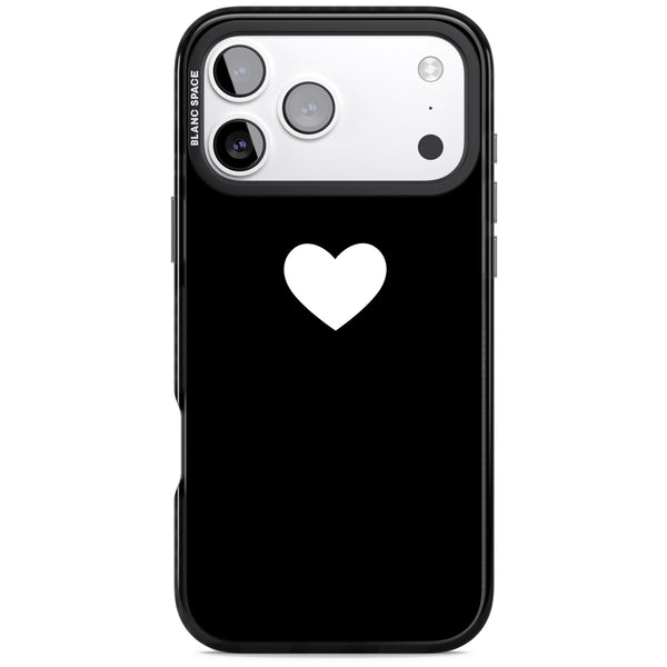 Single Heart Design: White &