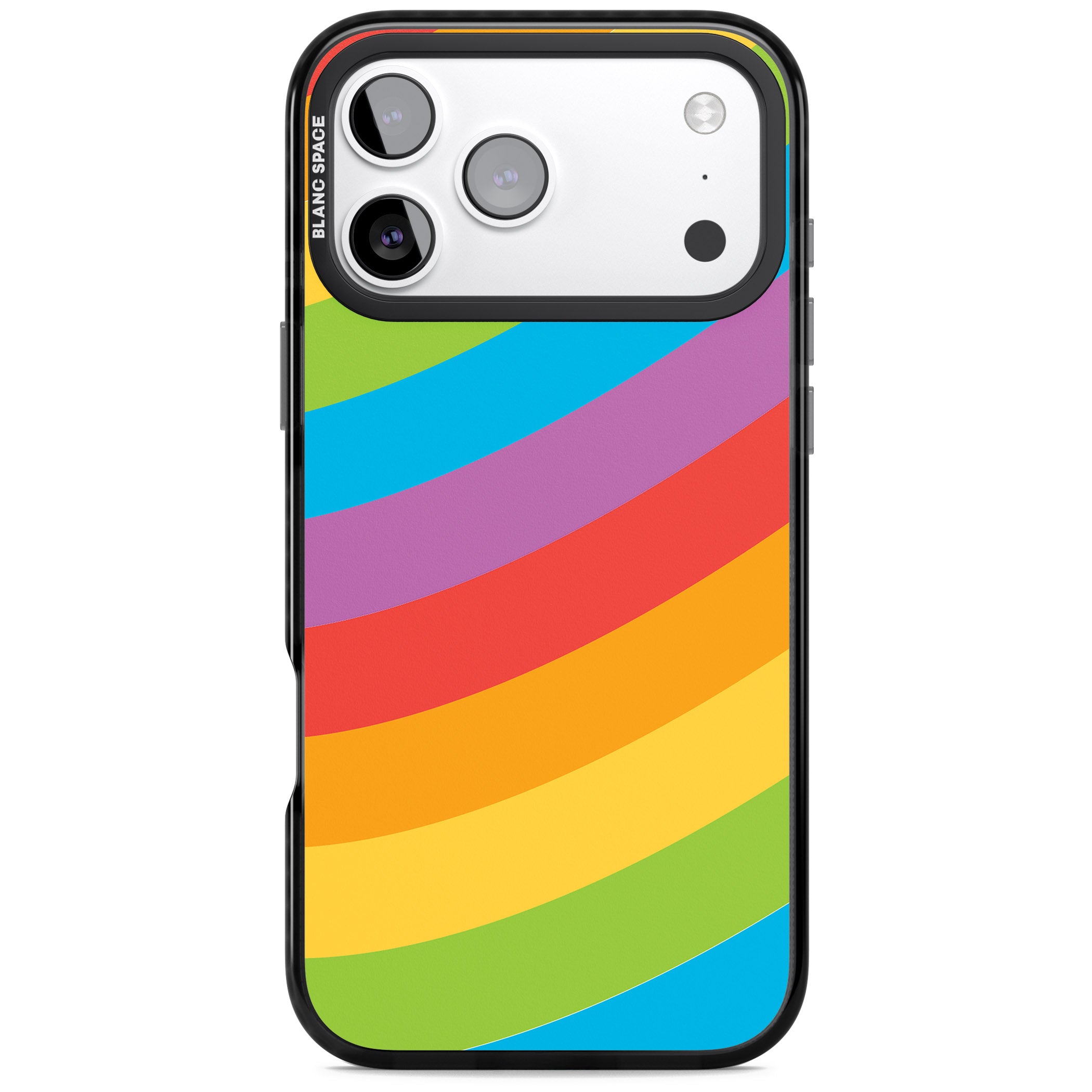 Lucky Rainbow iPhone 17 Pro Max Impact Black Phone Case