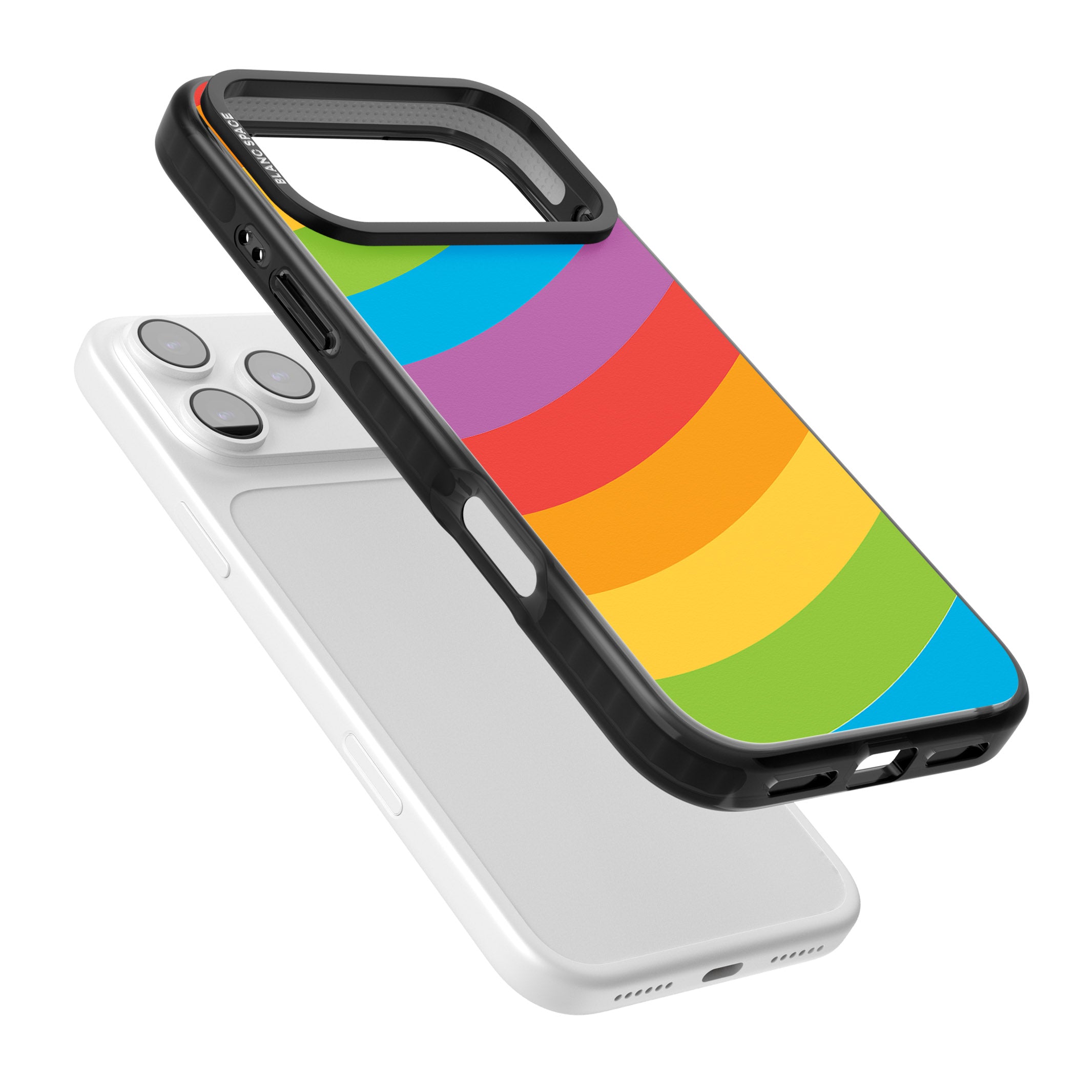 Lucky Rainbow iPhone 17 Pro Max Impact Black Phone Case Colours
