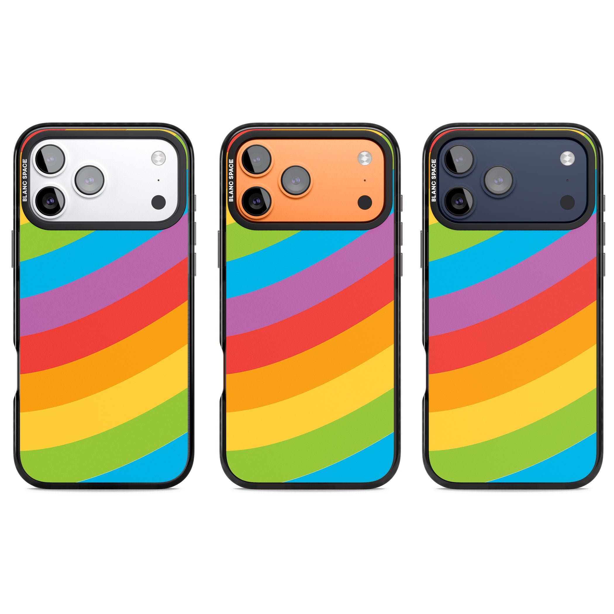 Lucky Rainbow iPhone 17 Pro Impact Black Phone Case APT Impact Protection