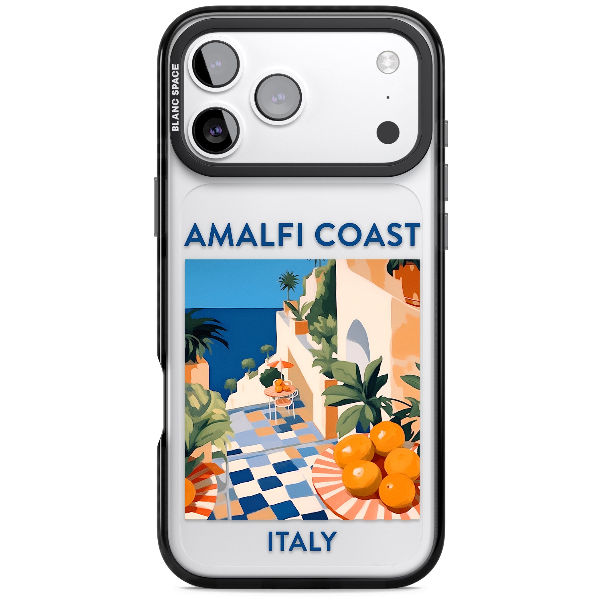 Amalfi Coast iPhone 17 Pro Max Impact Black Phone Case