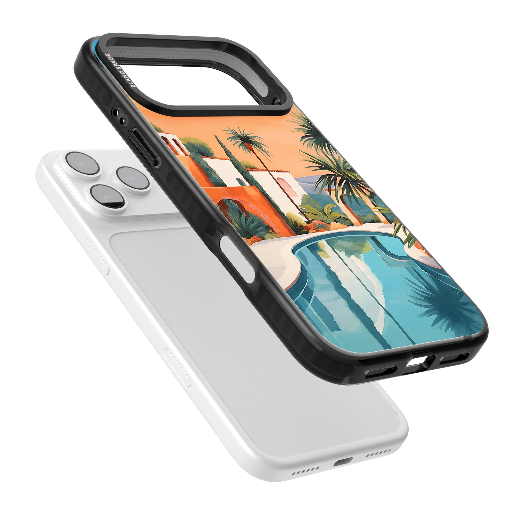 Villa Sunset iPhone 17 Pro Max Impact Black Phone Case Colours
