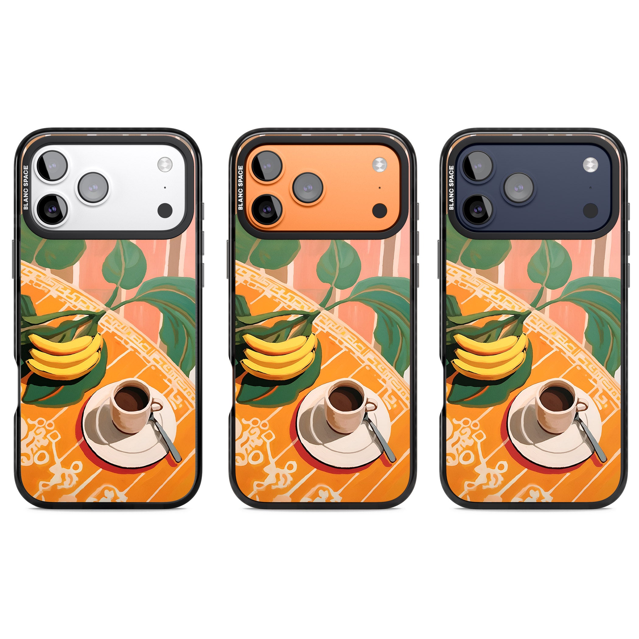 Mediterranean Breakfast iPhone 17 Pro Impact Black Phone Case APT Impact Protection