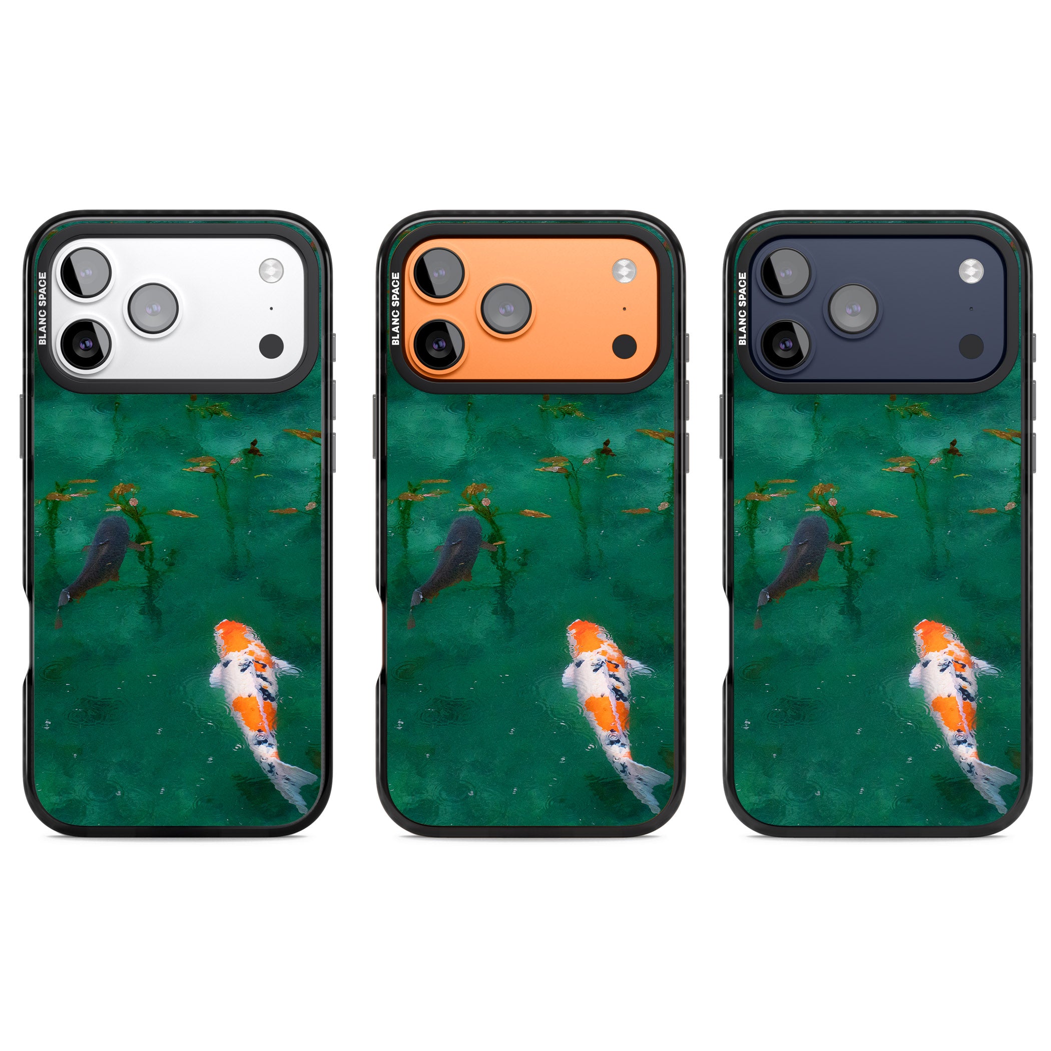 Koi Fish iPhone 17 Pro Impact Black Phone Case APT Impact Protection