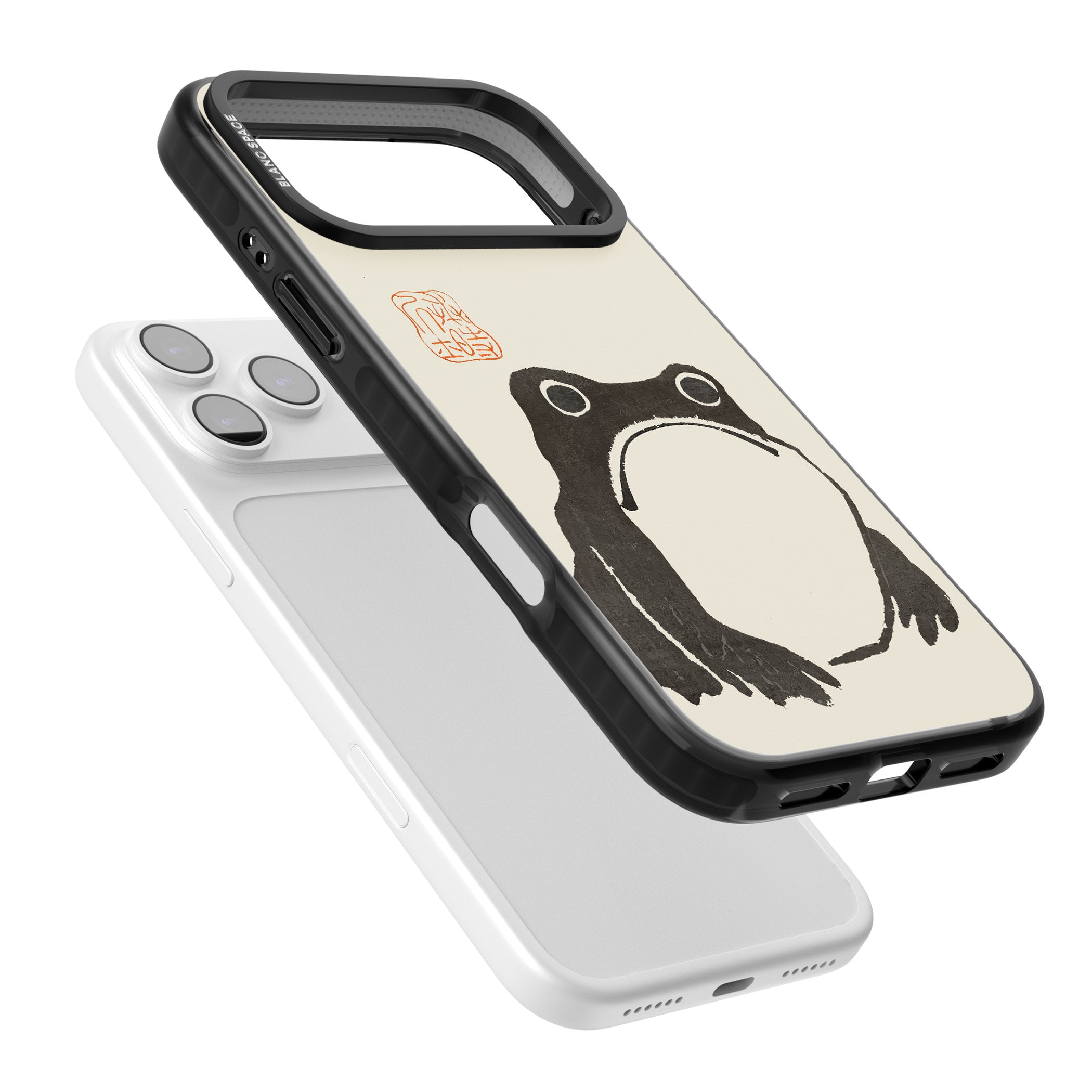 Matsumoto Hoji Frog iPhone 17 Pro Max Impact Black Phone Case Colours