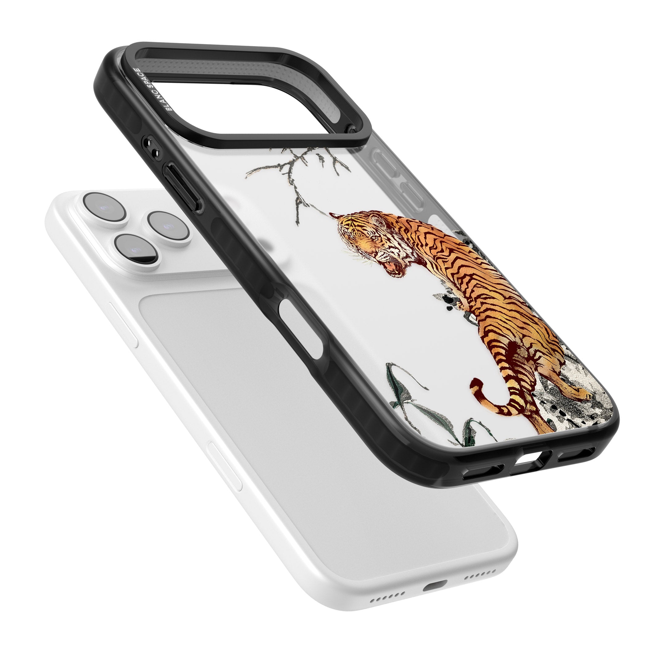 Roaring Tiger iPhone 17 Pro Max Impact Black Phone Case Colours