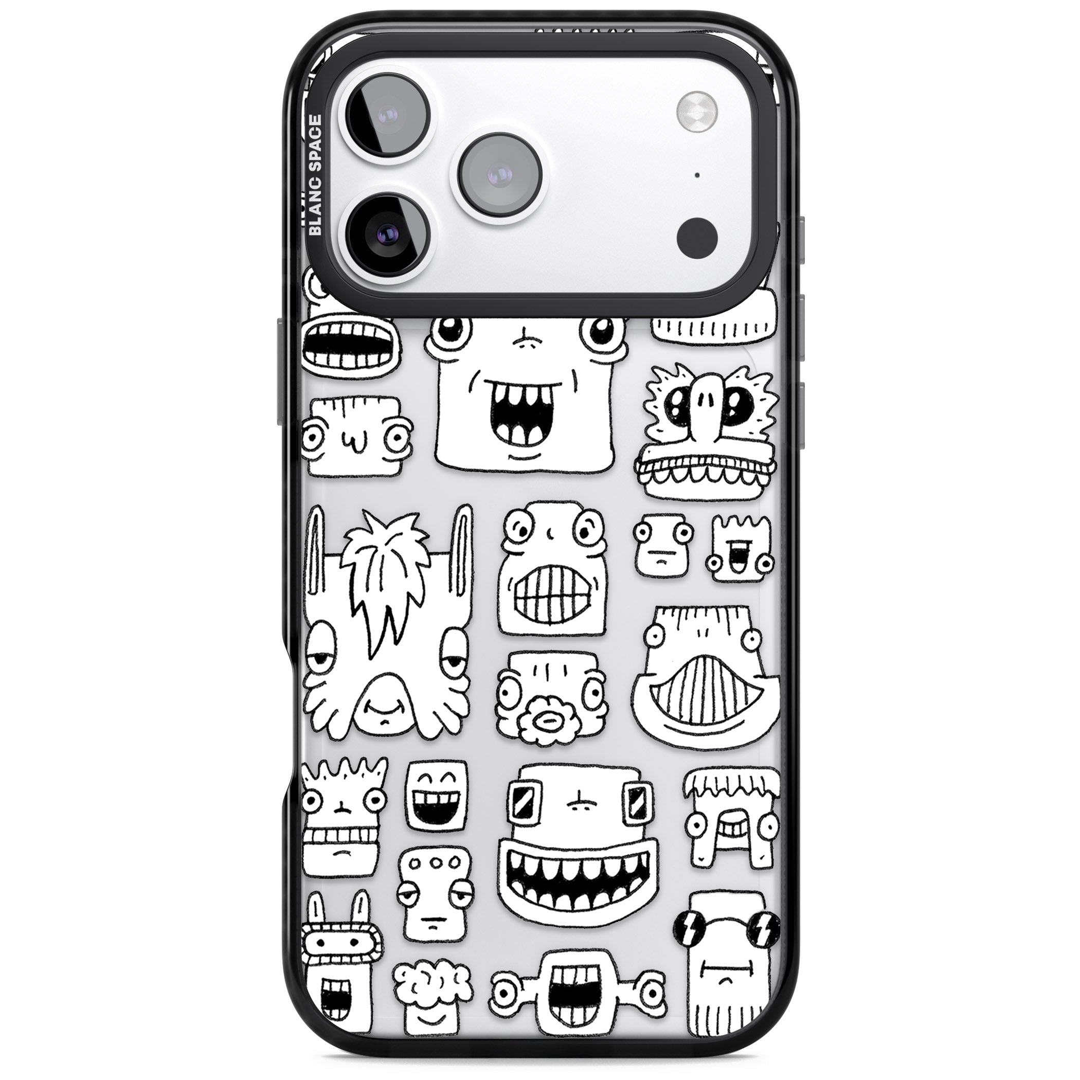 Burst Heads iPhone 17 Pro Max Impact Black Phone Case
