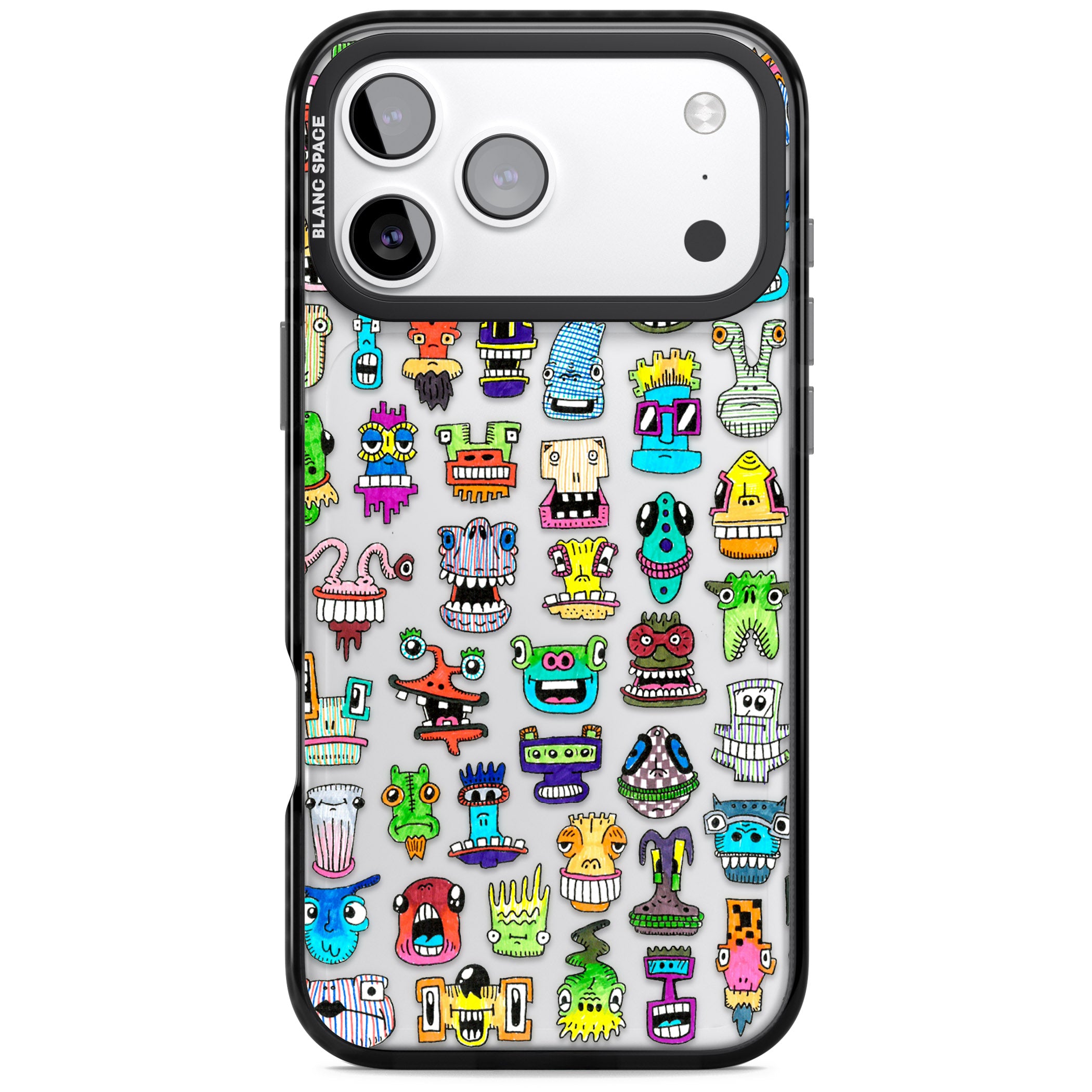 Familiar Faces iPhone 17 Pro Max Impact Black Phone Case
