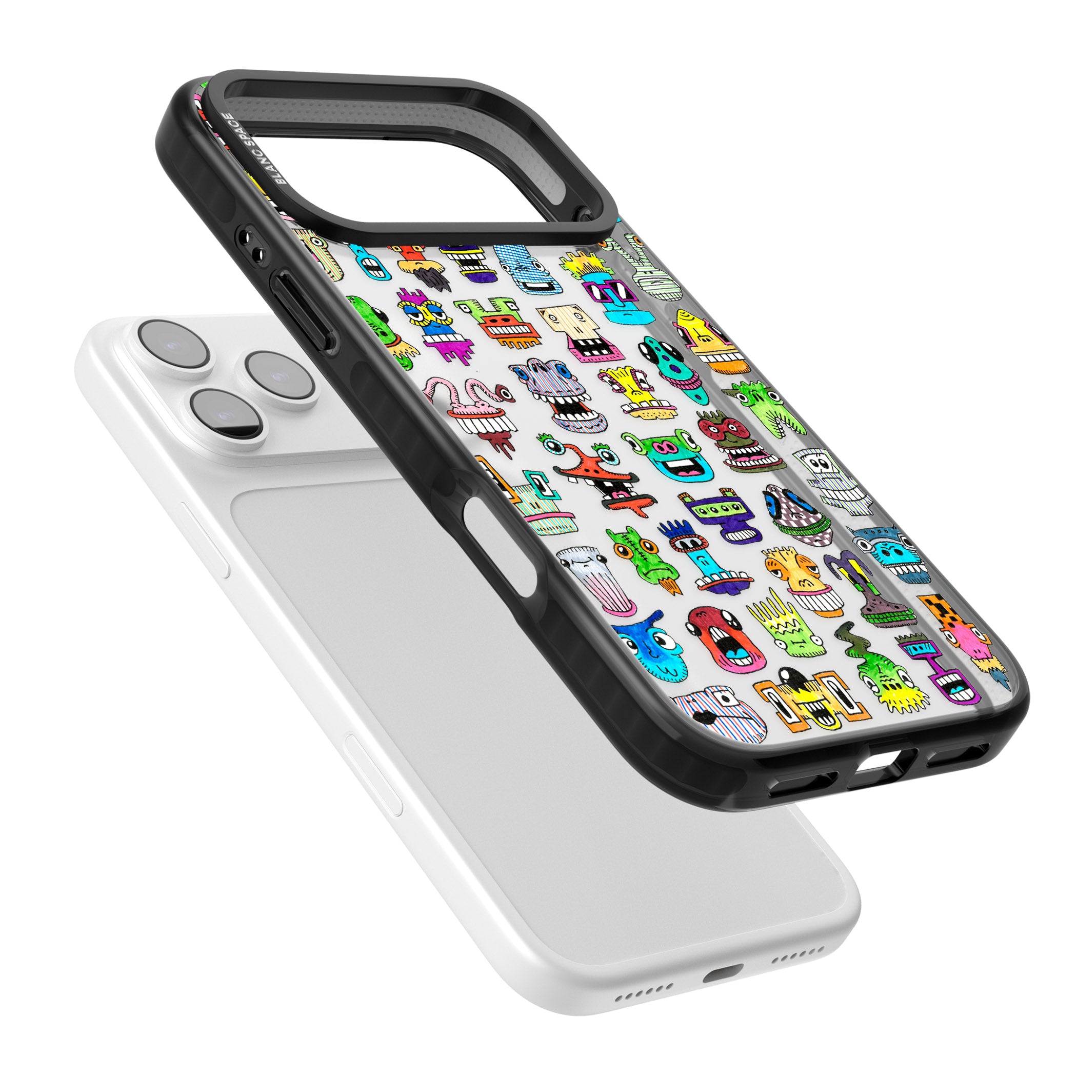 Familiar Faces iPhone 17 Pro Max Impact Black Phone Case Colours