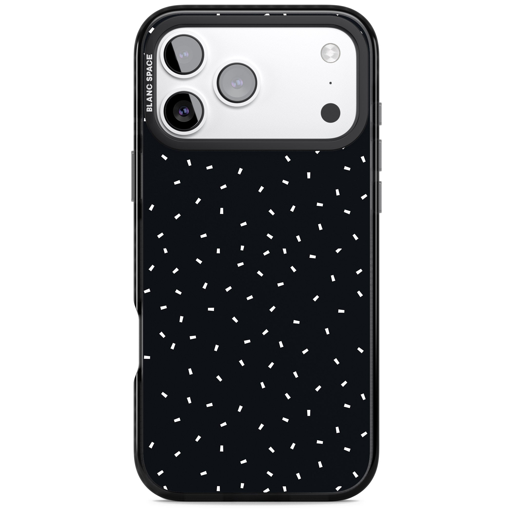 Confetti (Black) iPhone 17 Pro Max Impact Black Phone Case
