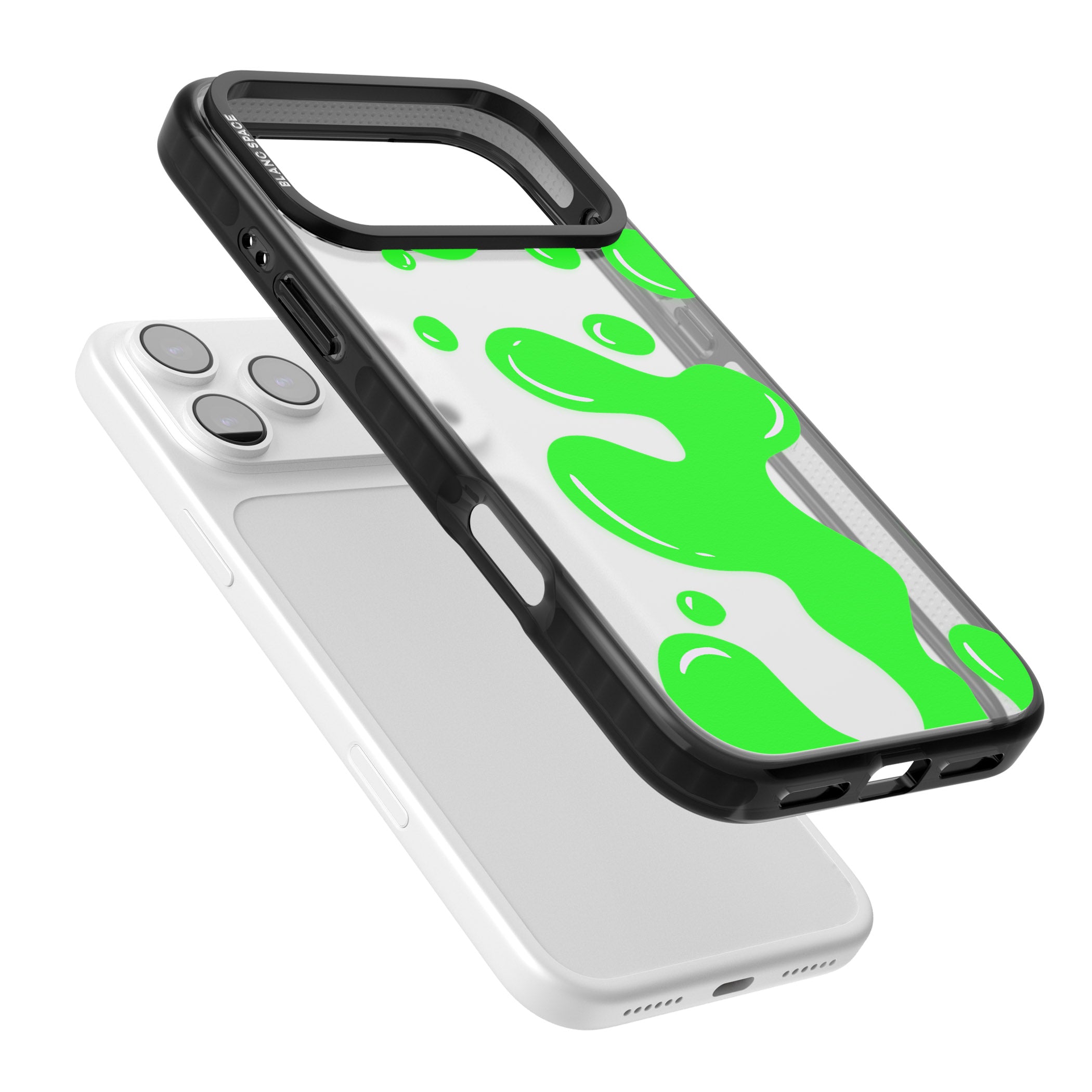 Green Lava Lamp iPhone 17 Pro Max Impact Black Phone Case Colours