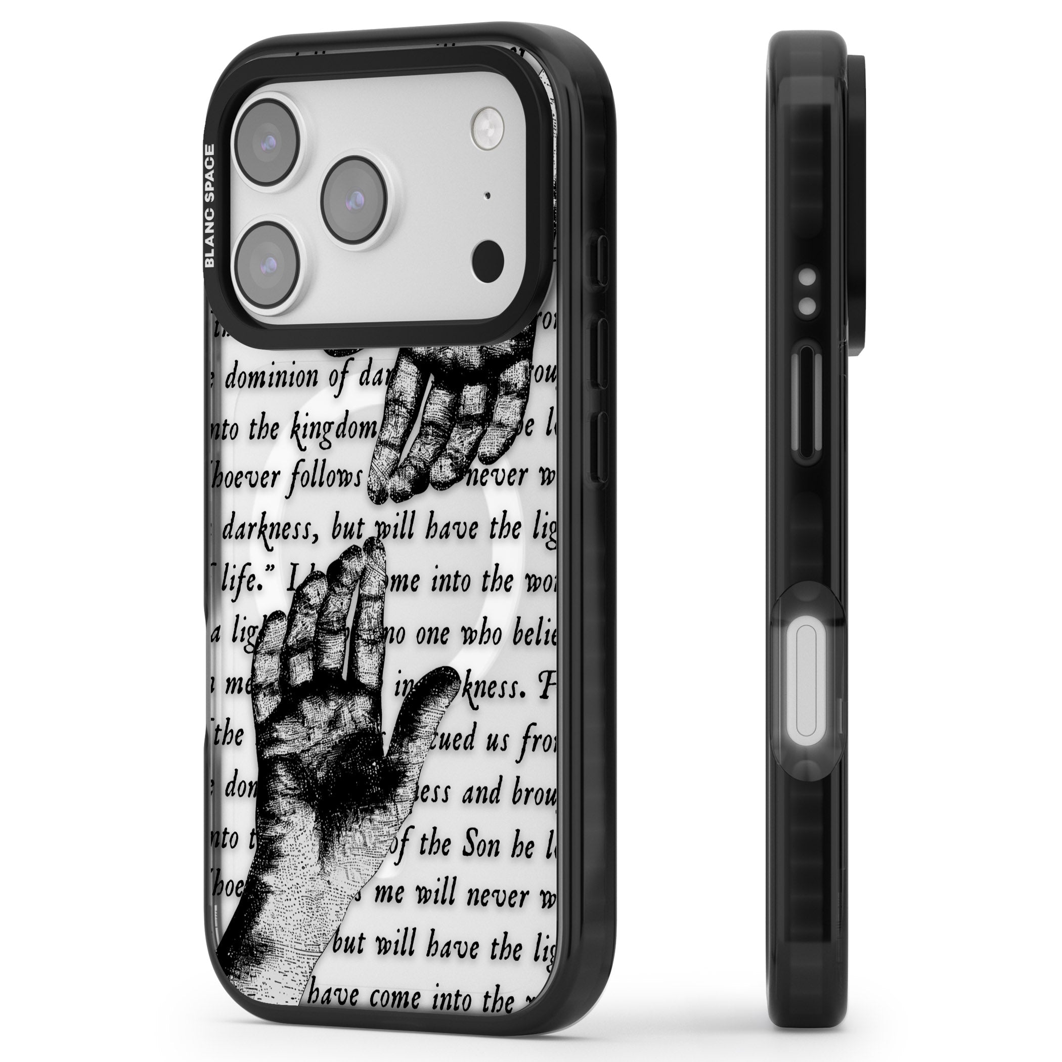 In Touch iPhone 17 Pro Max Impact Pro Black Phone Case Side Profile