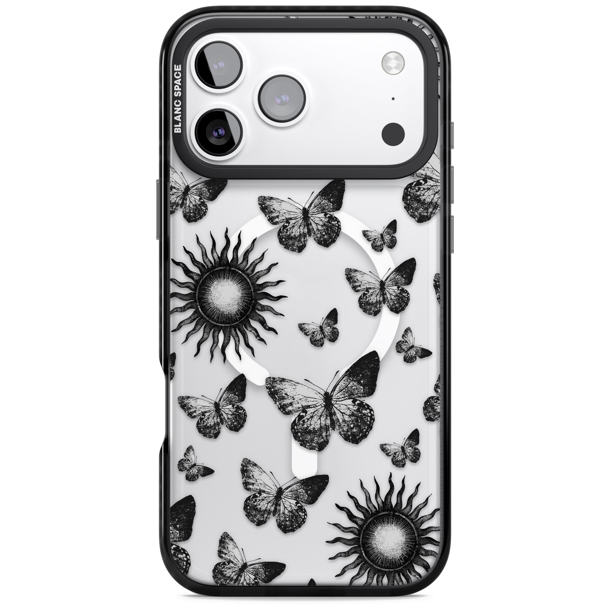 Butterflies Suns iPhone 17 Pro Max Impact Pro Black Phone Case