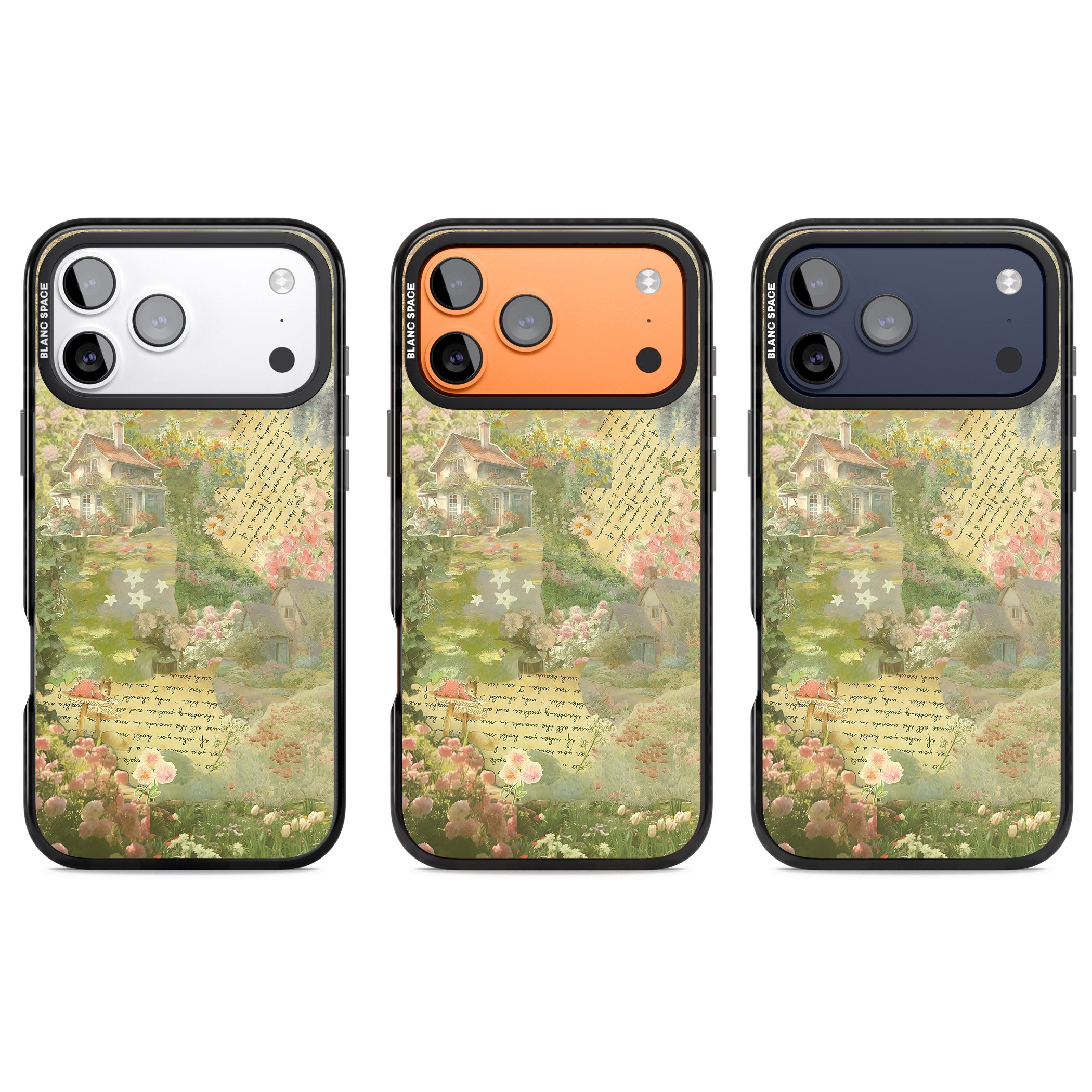 Soft Spring Collage iPhone 17 Pro Impact Pro Black Phone Case APT Impact Protection