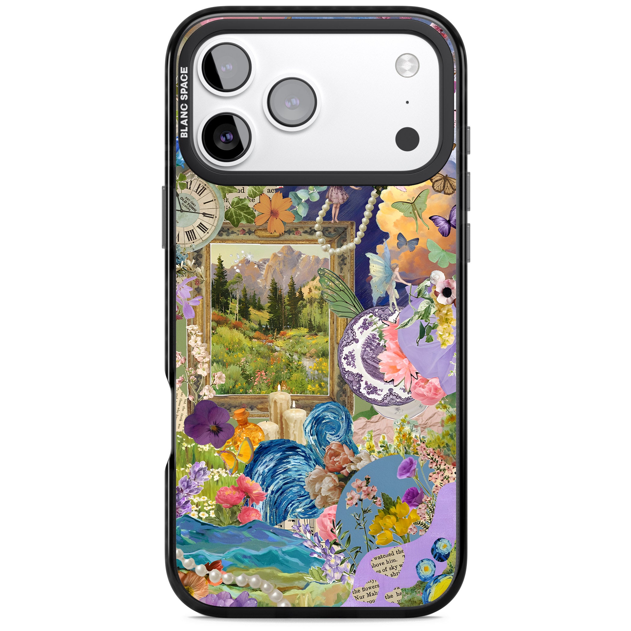 Vibrant Whimsy Collage iPhone 17 Pro Max Impact Pro Black Phone Case