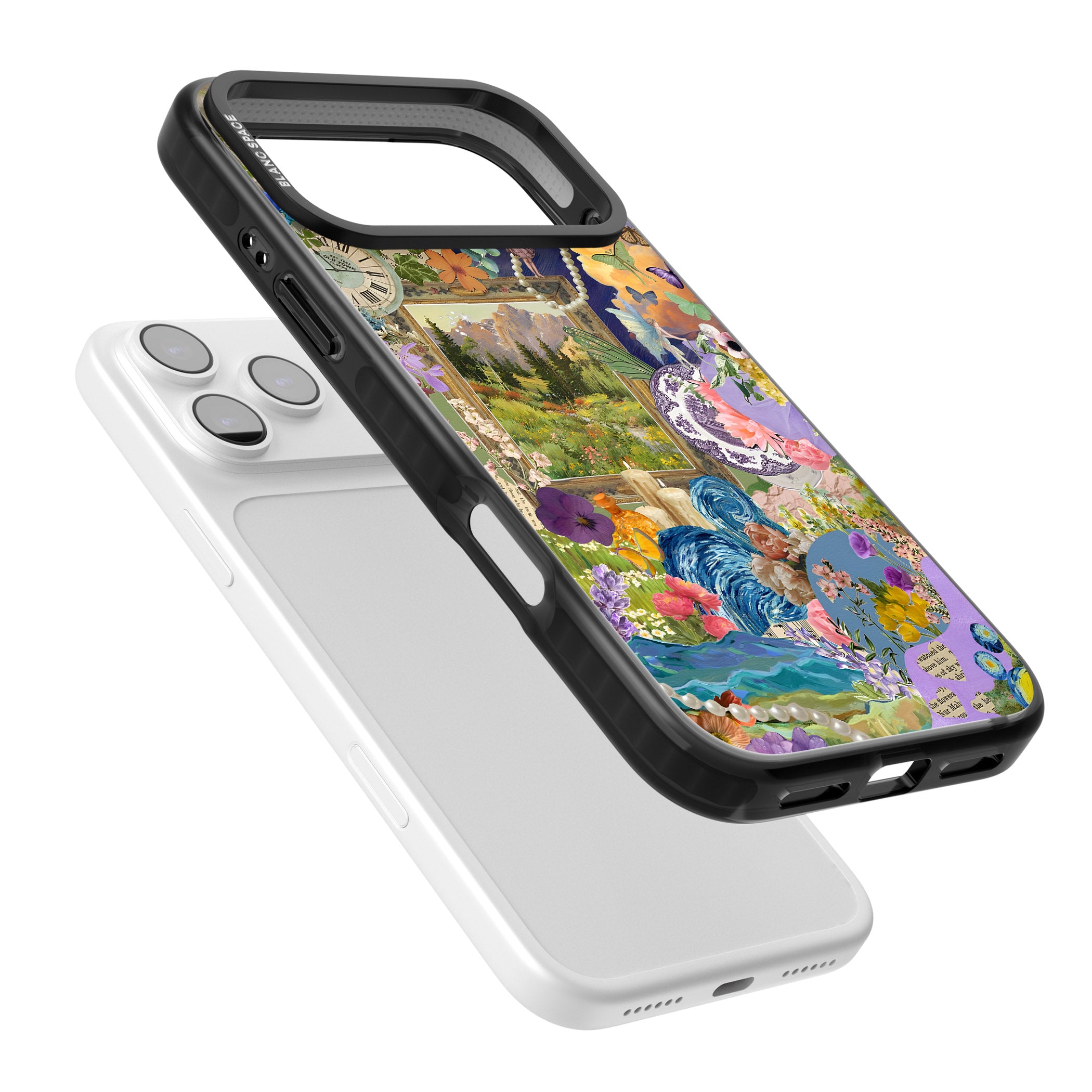 Vibrant Whimsy Collage iPhone 17 Pro Max Impact Pro Black Phone Case Colours