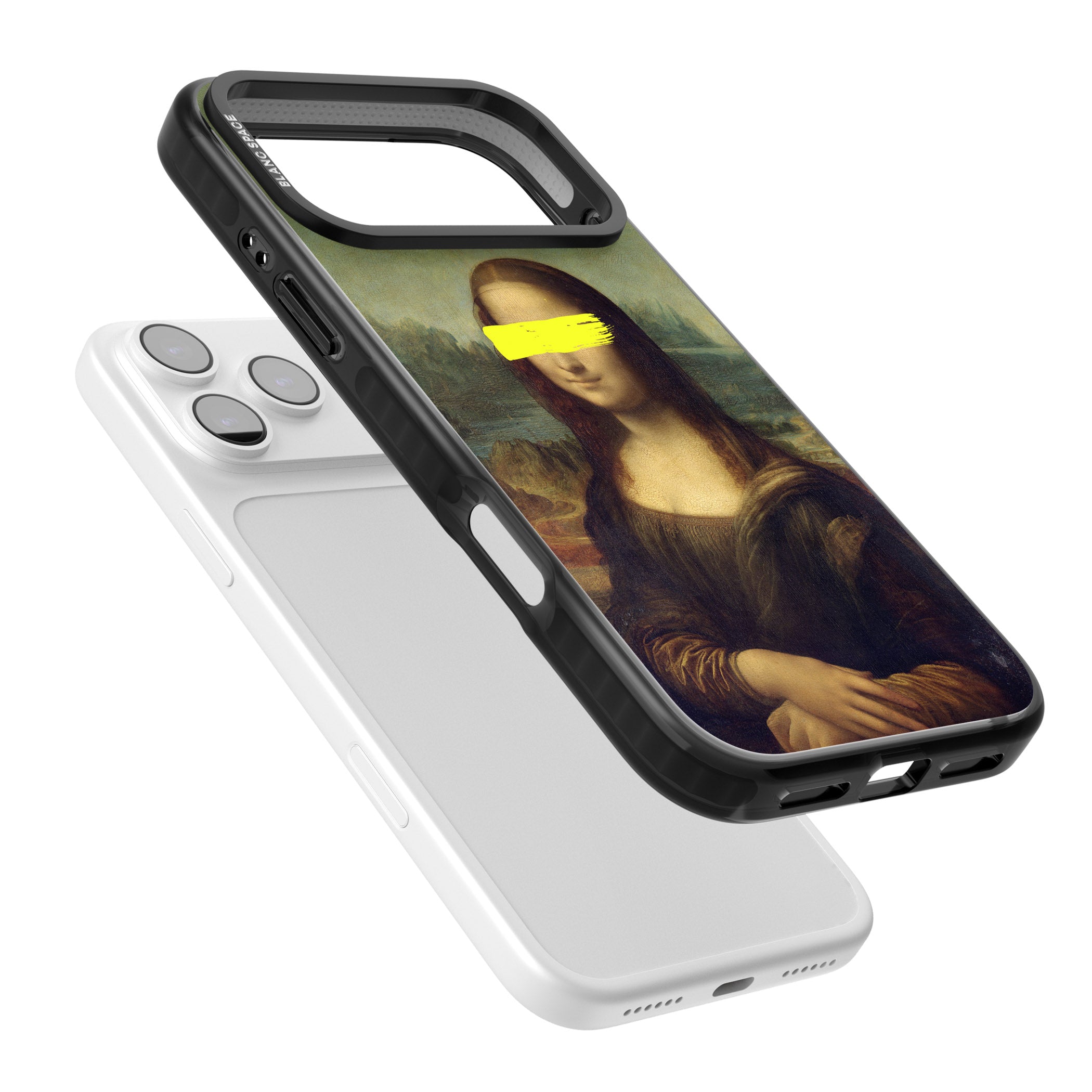 Vandaled Mona Lisa iPhone 17 Pro Max Impact Pro Black Phone Case Colours