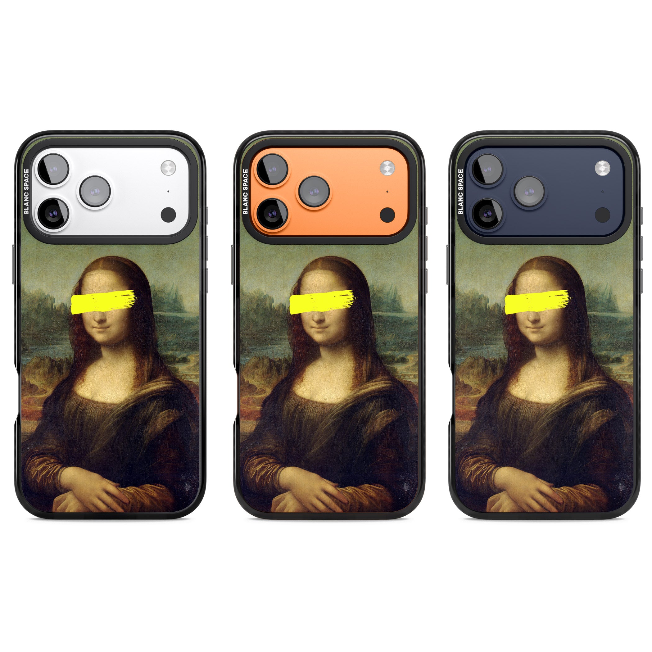 Vandaled Mona Lisa iPhone 17 Pro Impact Pro Black Phone Case APT Impact Protection