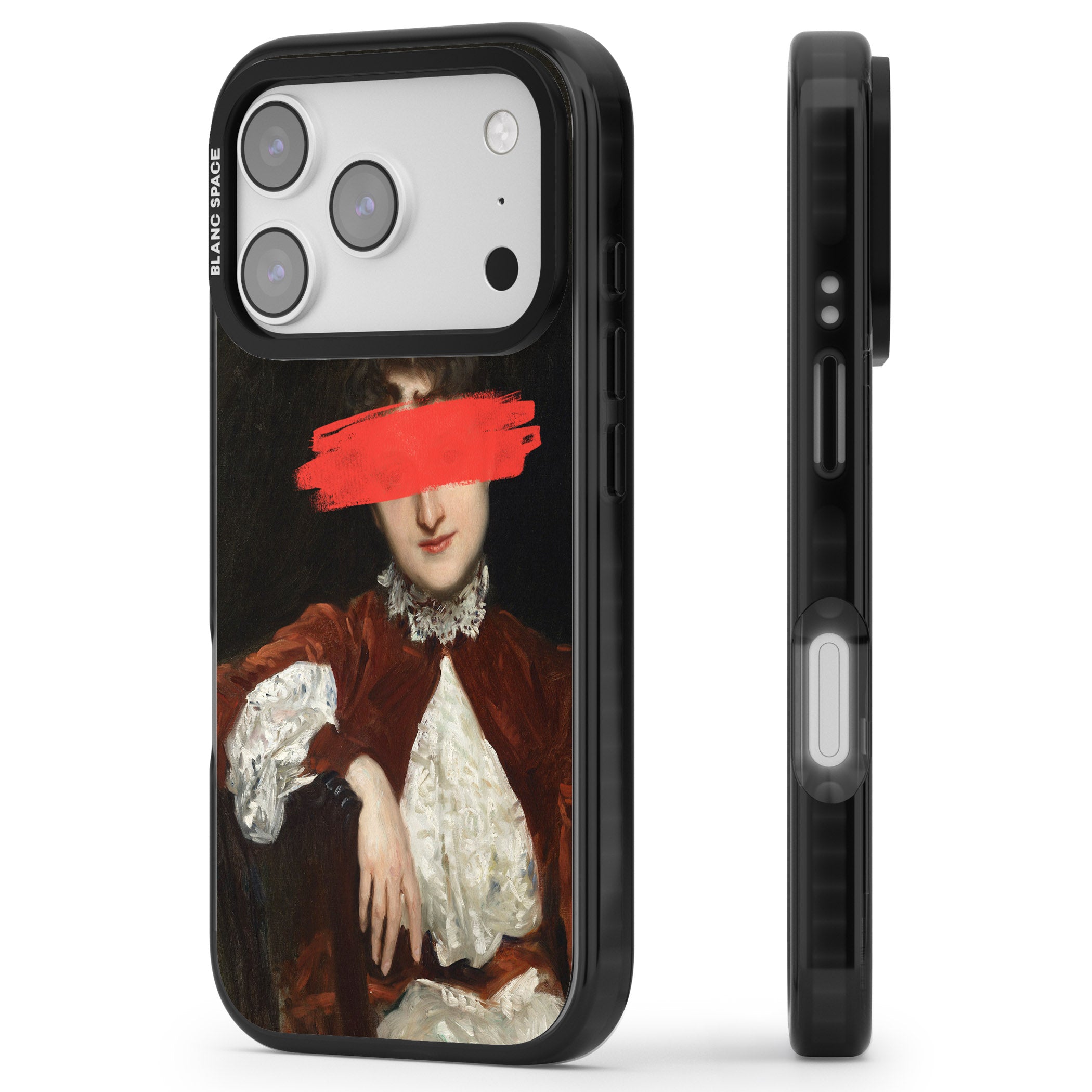 Paint Stroke iPhone 17 Pro Max Impact Pro Black Phone Case Side Profile