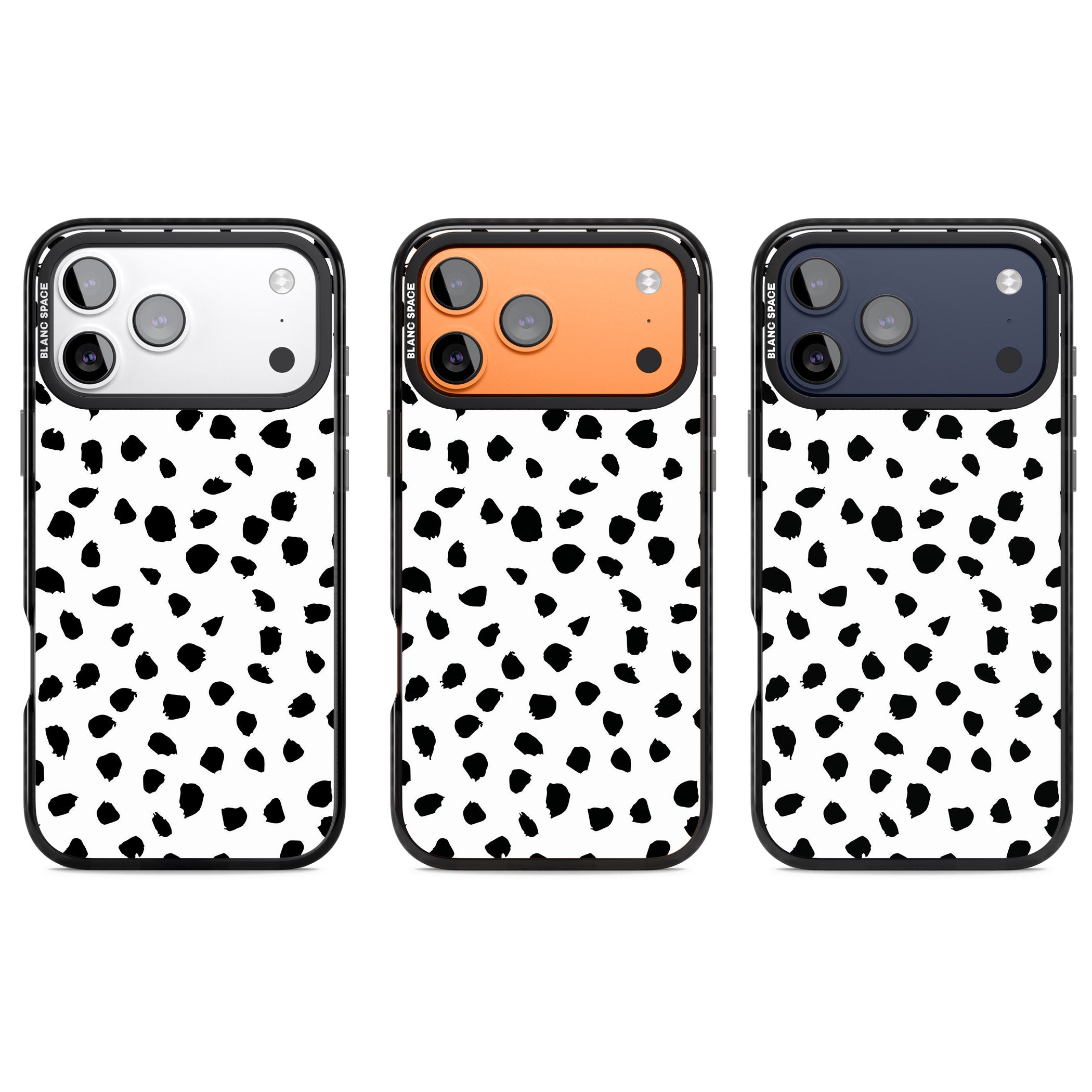 Dalmatian Print iPhone 17 Pro Impact Pro Black Phone Case APT Impact Protection