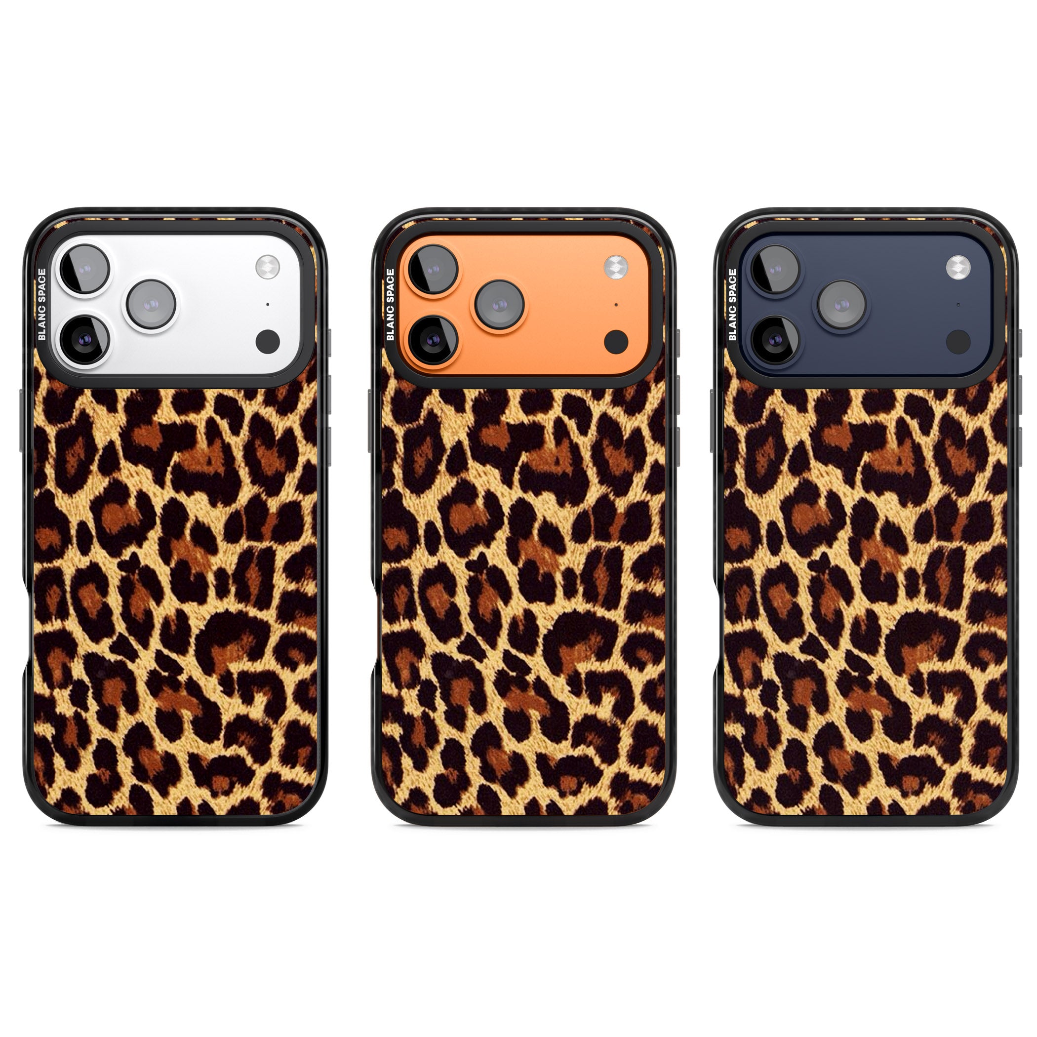 Gold Leopard Print iPhone 17 Pro Impact Pro Black Phone Case APT Impact Protection