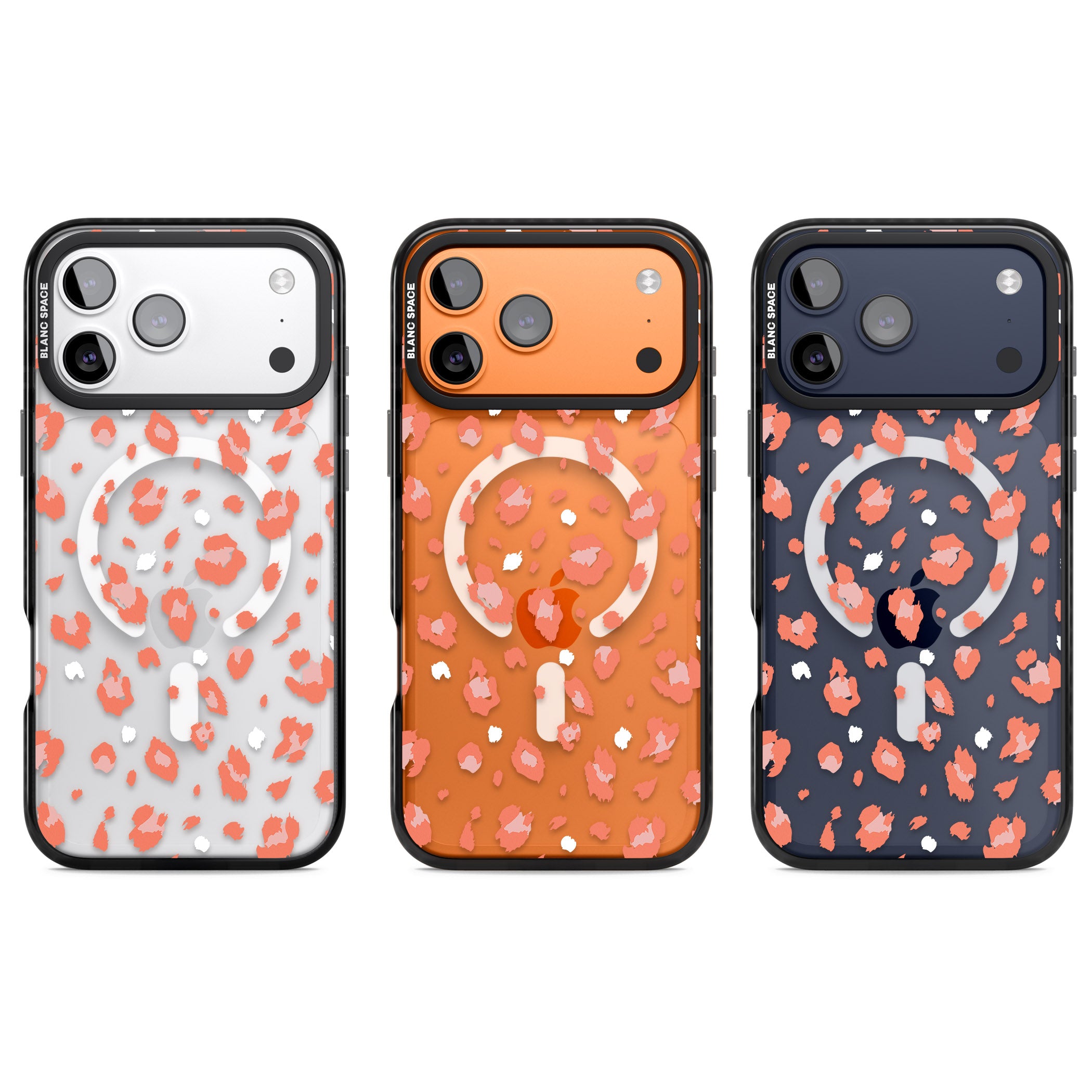 Two Colour Jaguar Transparent Animal Print iPhone 17 Pro Impact Pro Black Phone Case APT Impact Protection