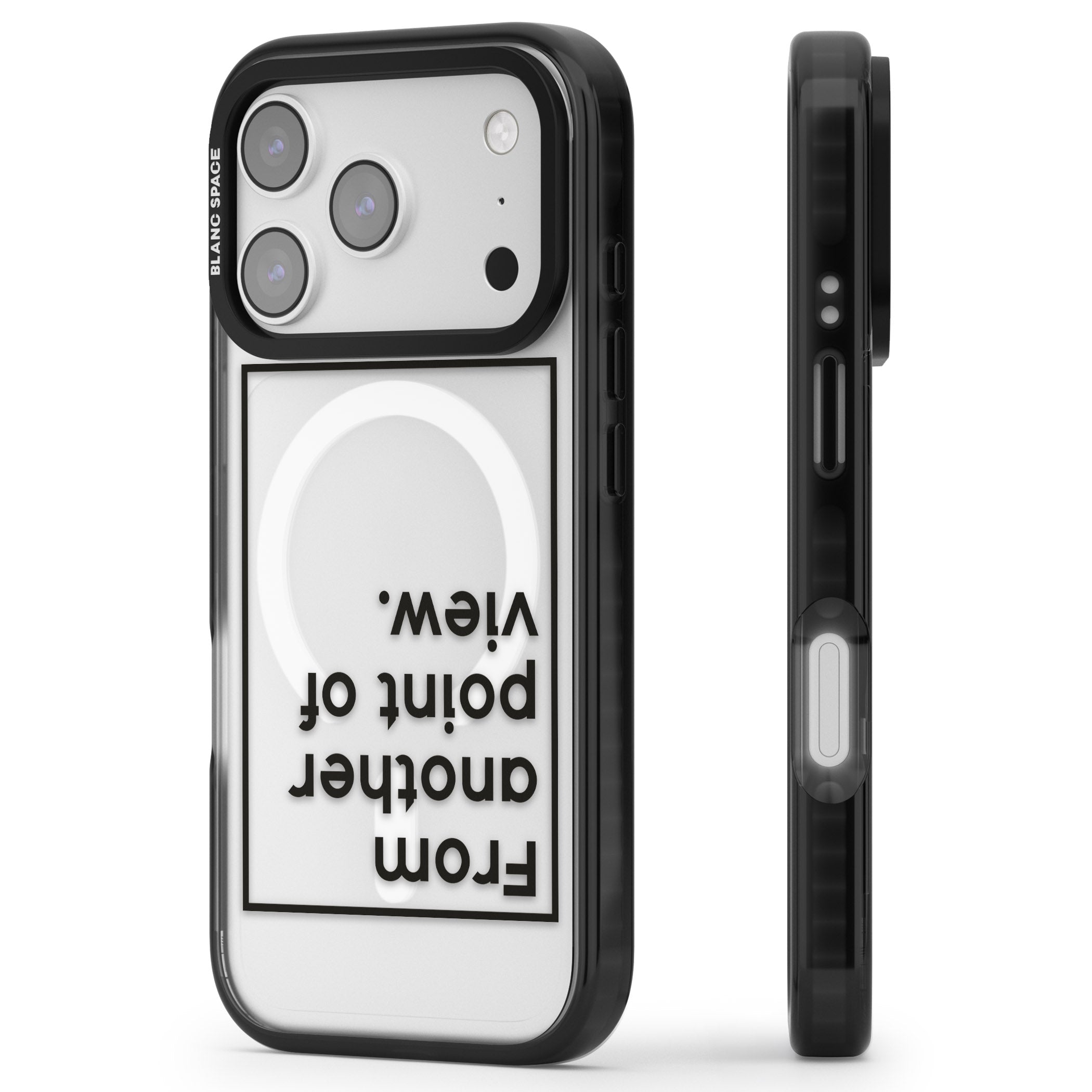 Another Point Of View iPhone 17 Pro Max Impact Pro Black Phone Case Side Profile