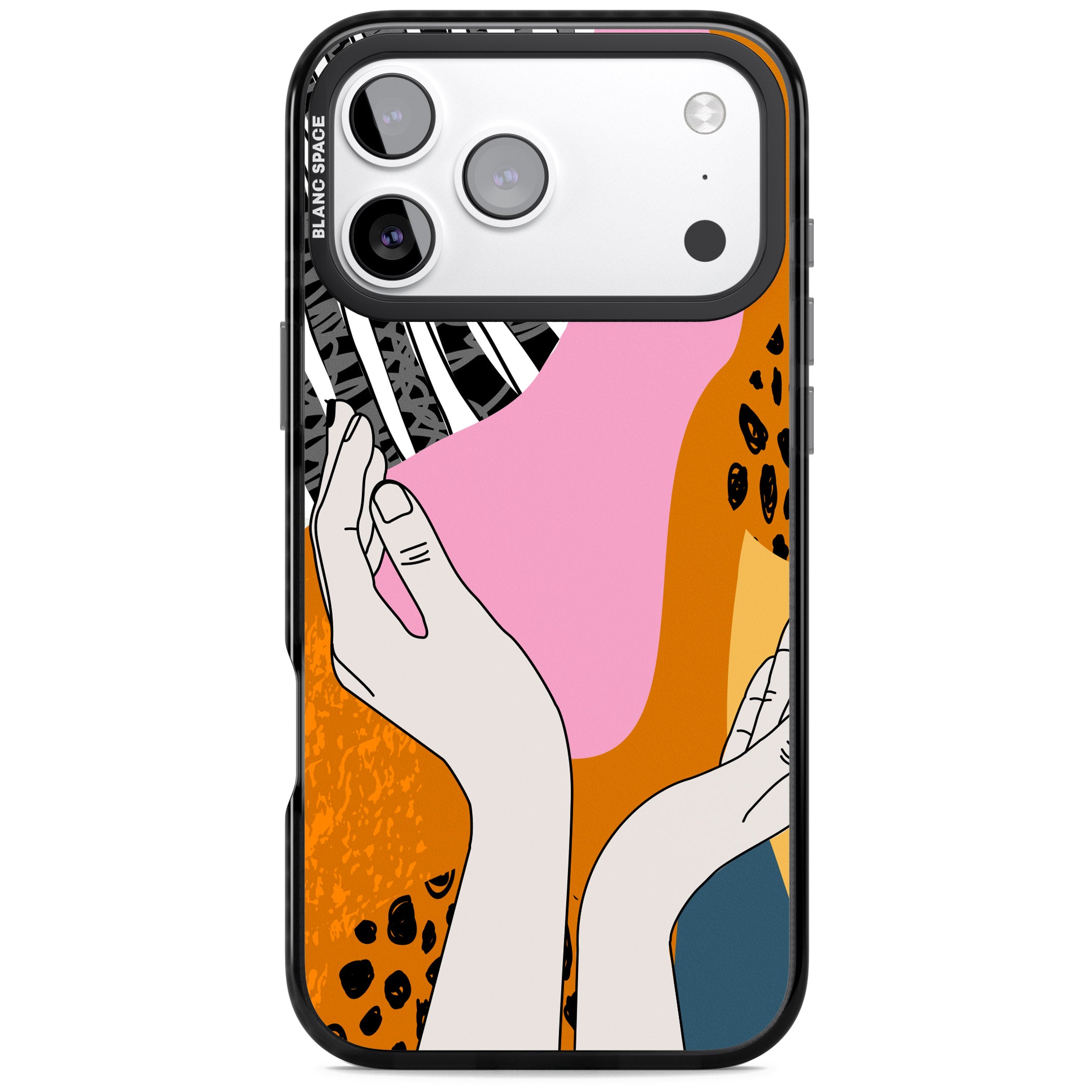 Abstract Vibes iPhone 17 Pro Max Impact Pro Black Phone Case