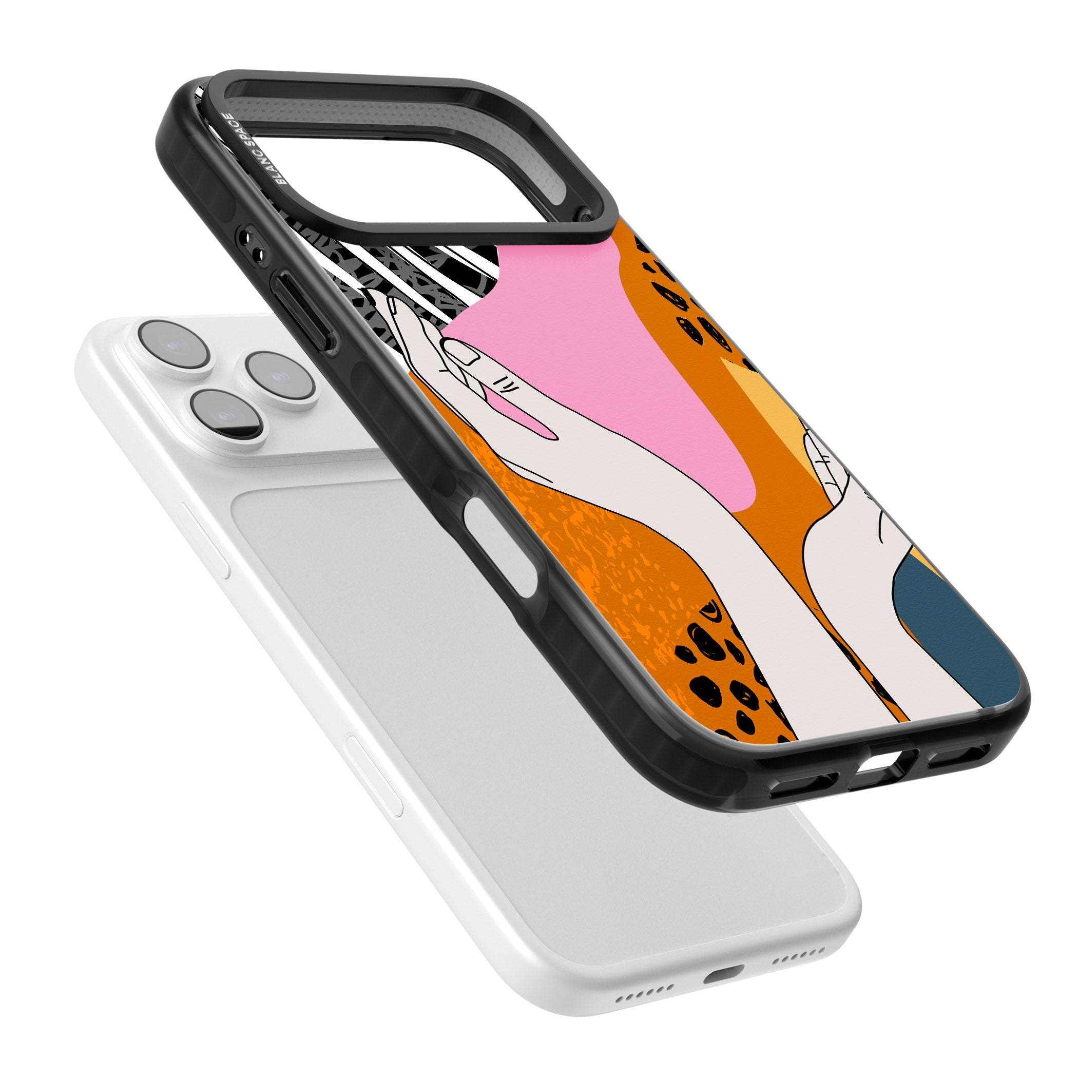 Abstract Vibes iPhone 17 Pro Max Impact Pro Black Phone Case Colours