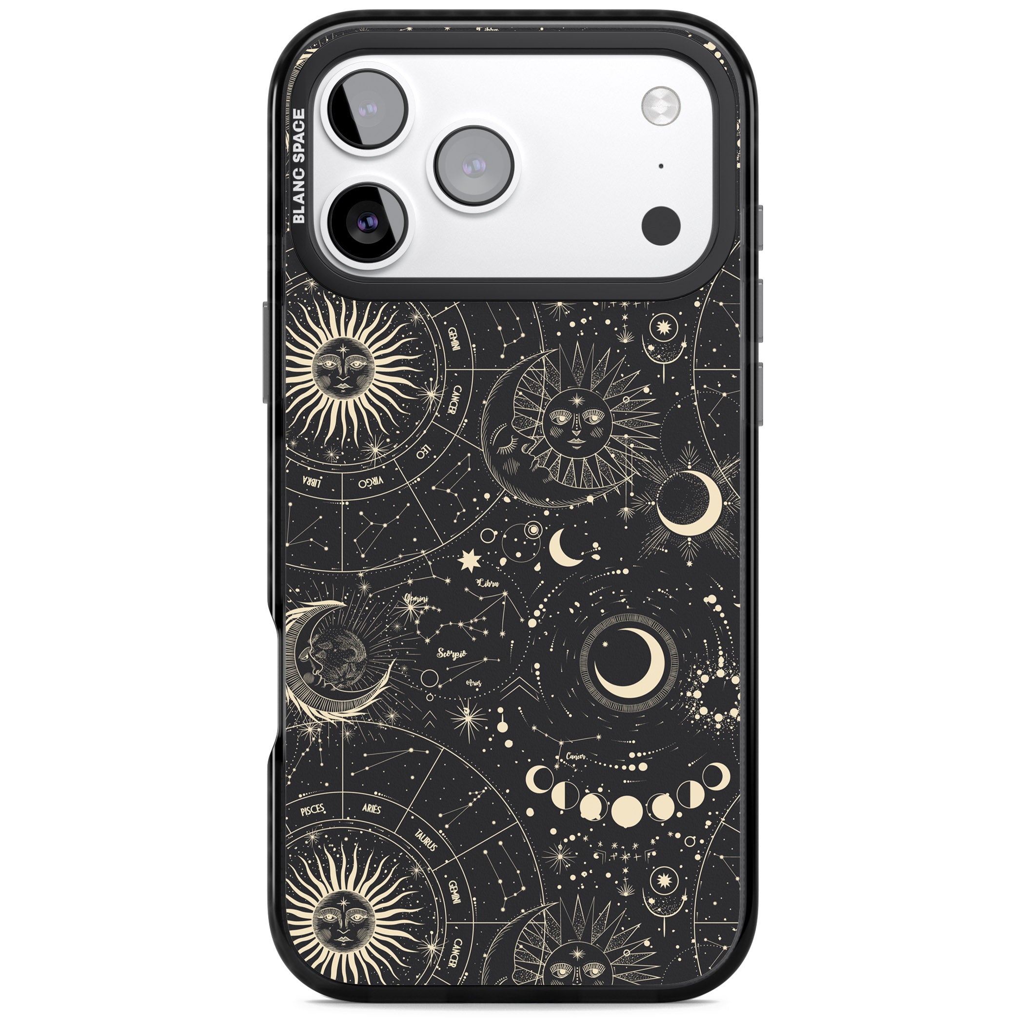 Celestial Suns, Moons & Zodiacs iPhone 17 Pro Max Impact Pro Black Phone Case
