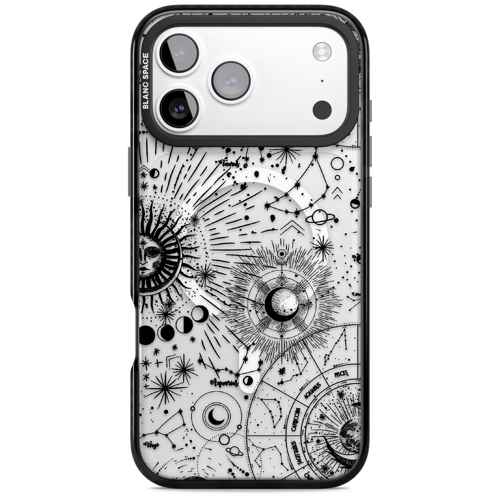 Celestial Chart iPhone 17 Pro Max Impact Pro Black Phone Case