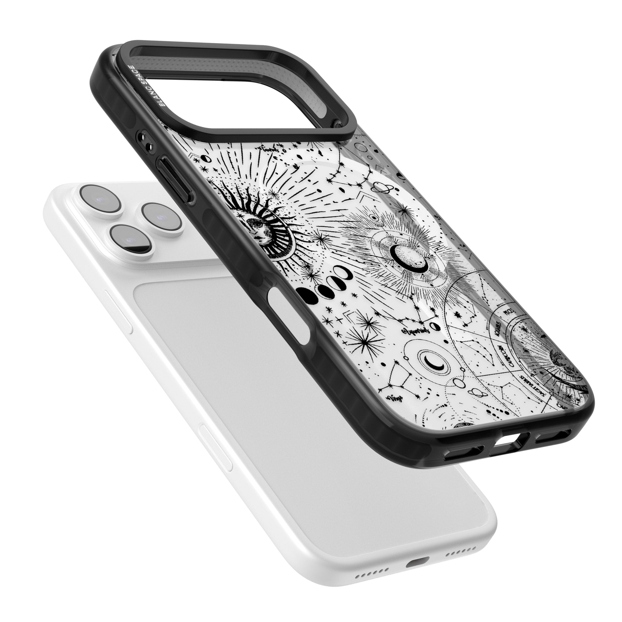 Celestial Chart iPhone 17 Pro Max Impact Pro Black Phone Case Colours