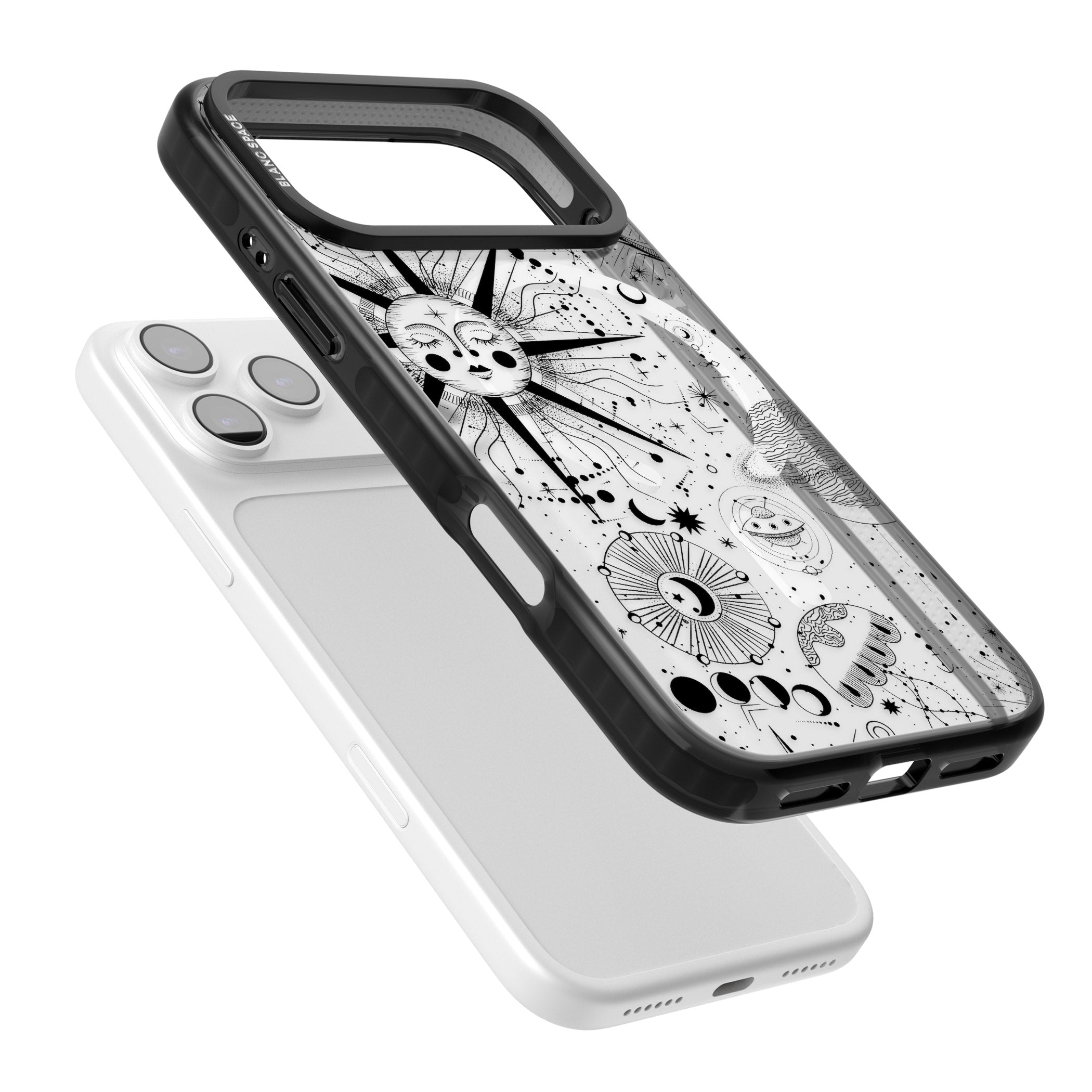 Cosmic Sun Zodiac iPhone 17 Pro Max Impact Pro Black Phone Case Colours