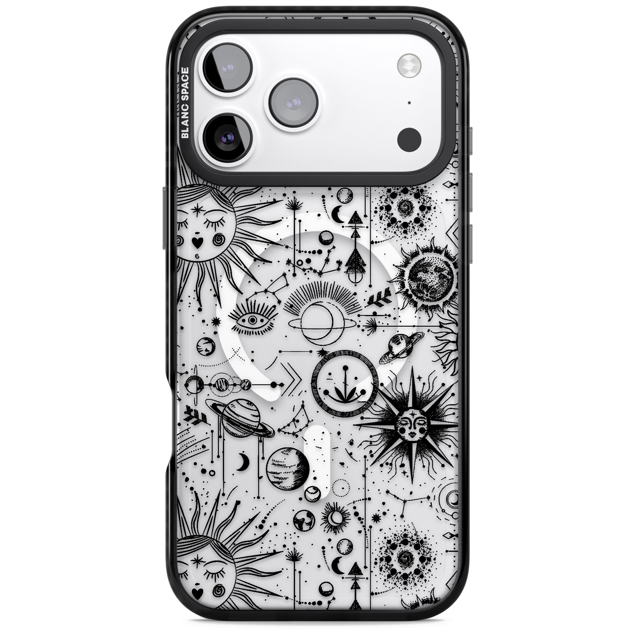 Cosmic Zodiac iPhone 17 Pro Max Impact Pro Black Phone Case