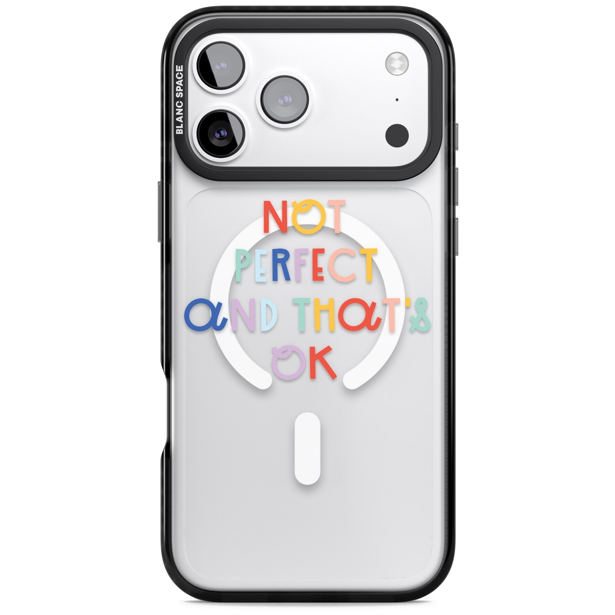 Not Perfect Clear iPhone 17 Pro Max Impact Pro Black Phone Case