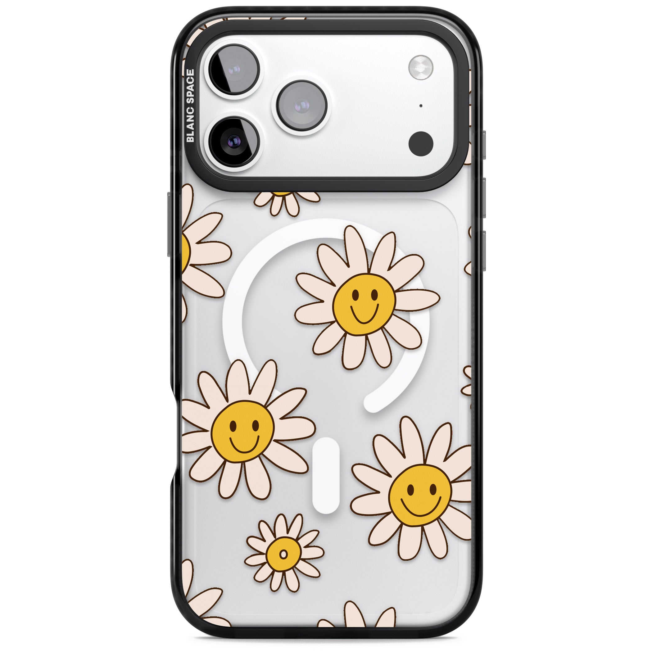 Daisy Faces iPhone 17 Pro Max Impact Pro Black Phone Case