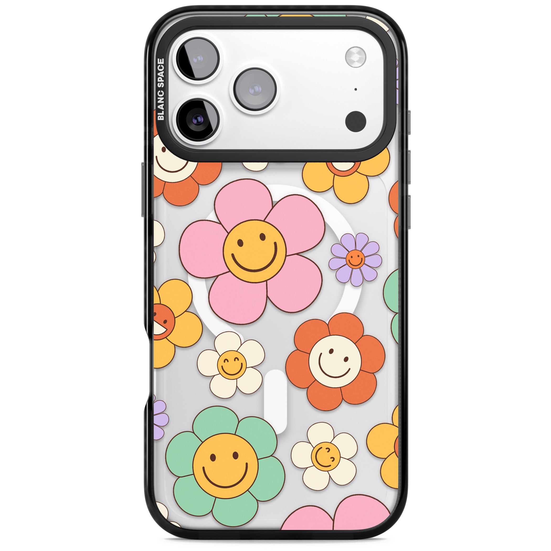 Happy Blossoms iPhone 17 Pro Max Impact Pro Black Phone Case