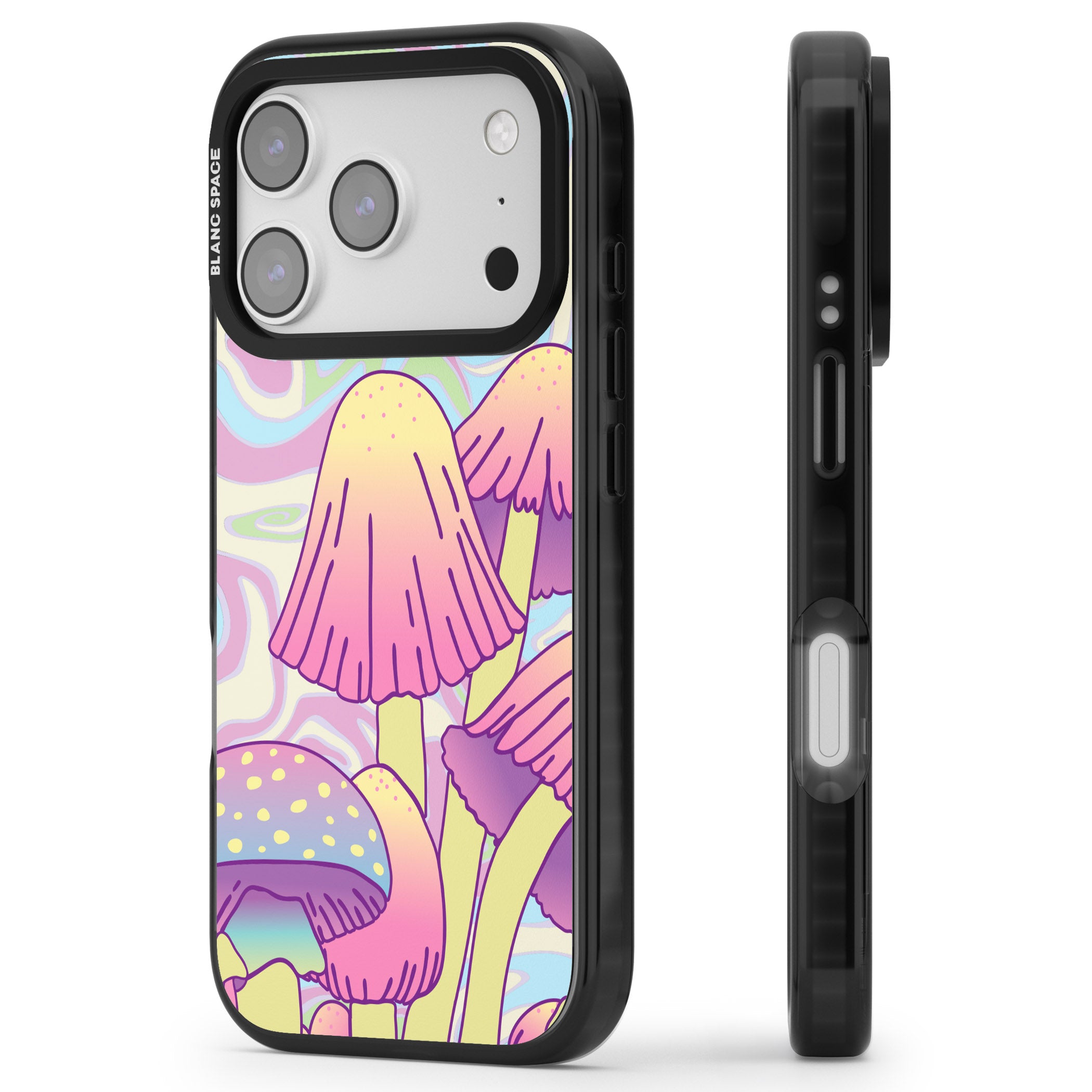 Shroomin' iPhone 17 Pro Max Impact Pro Black Phone Case Side Profile